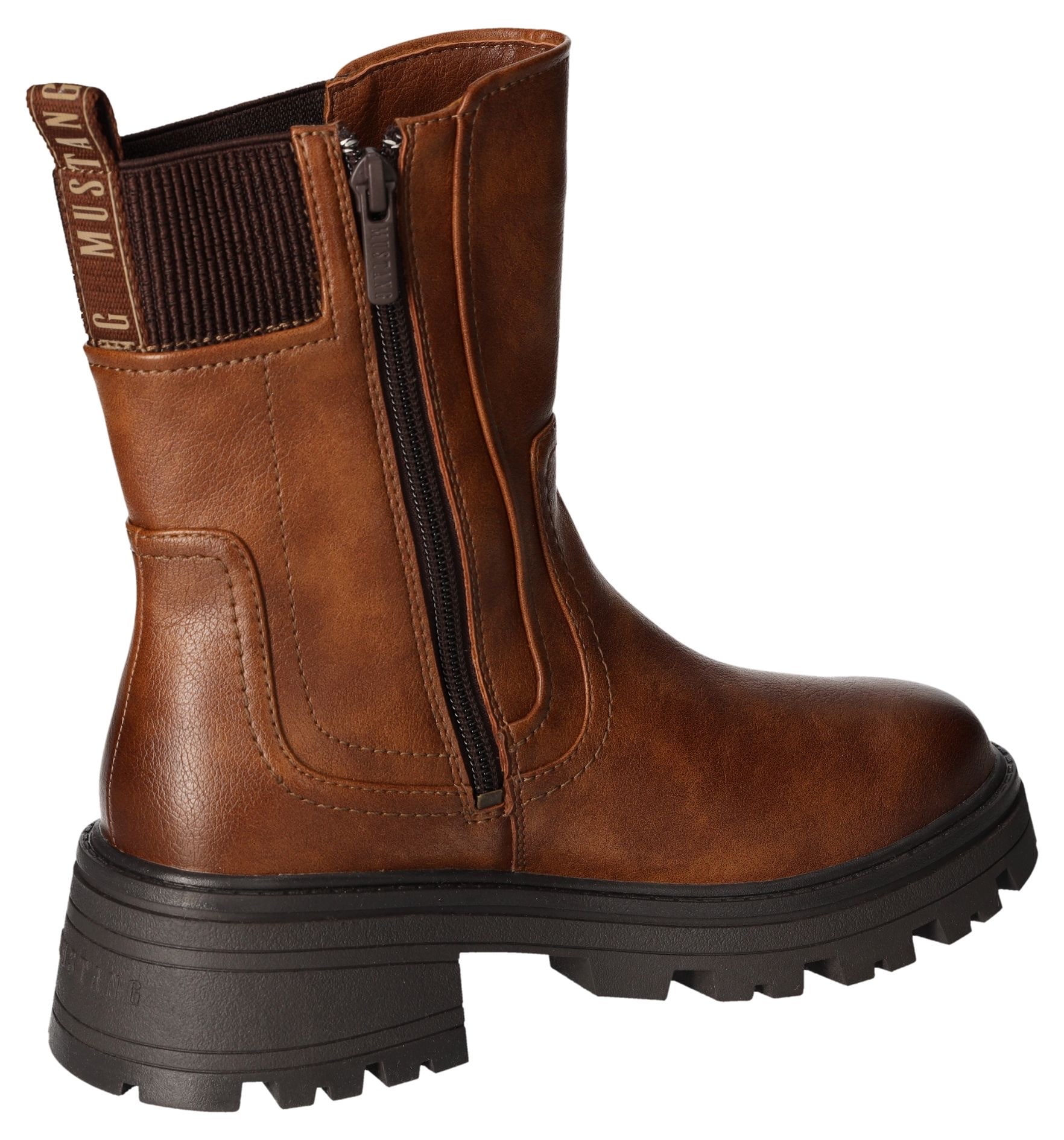 Mustang Shoes Chelseaboots, Schlupfstiefel, Herbstschuh mit komfortablem Stretcheinsatz