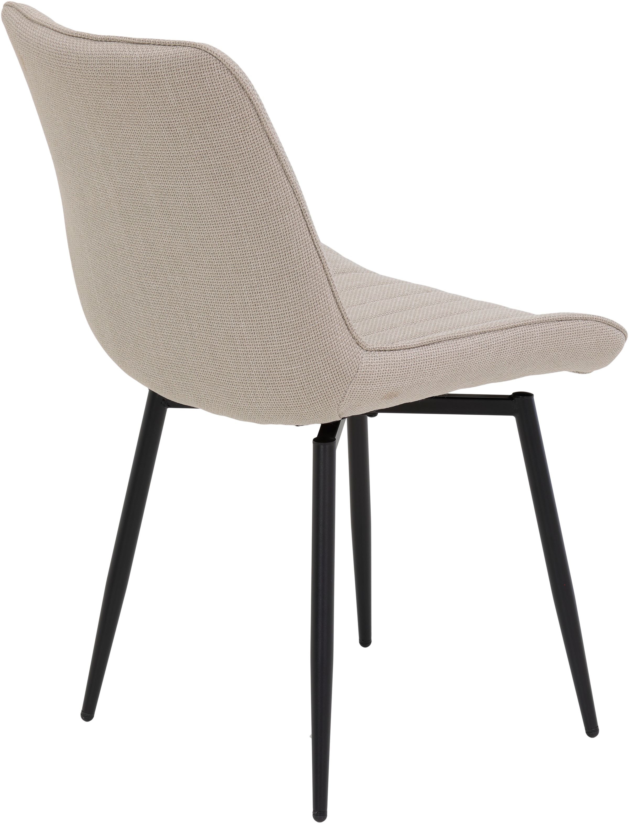 HELA Drehstuhl »Vierfussstuhl BERGEN«, (Set), 2 St., Webstoff, Esszimmerstuhl, XL-Sitzbreite, 360° drehbar