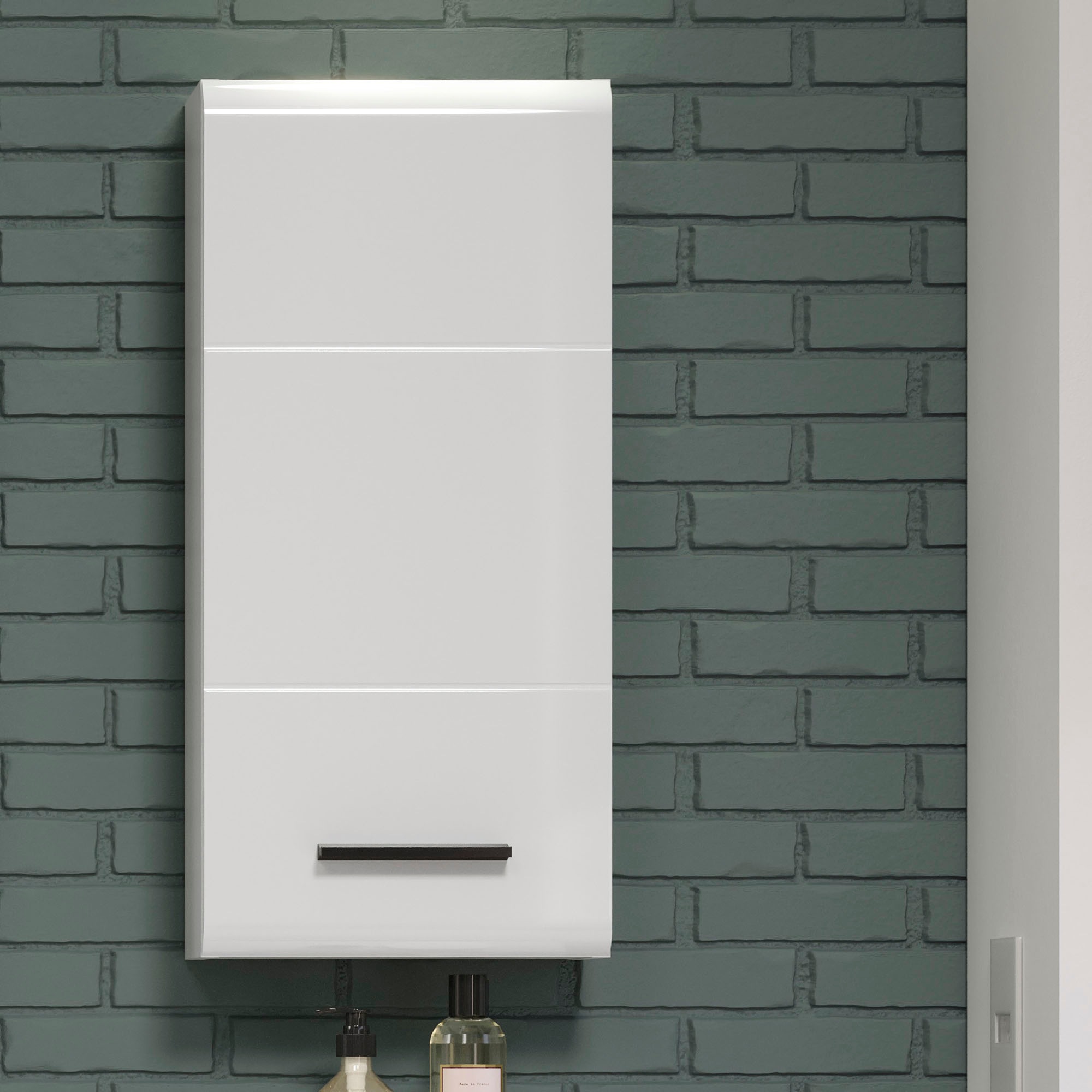 welltime Hängeschrank »Ravenna«, Badschrank mit waagerechten Fräsungen - Masse (B/T/H) 35/75/16 cm