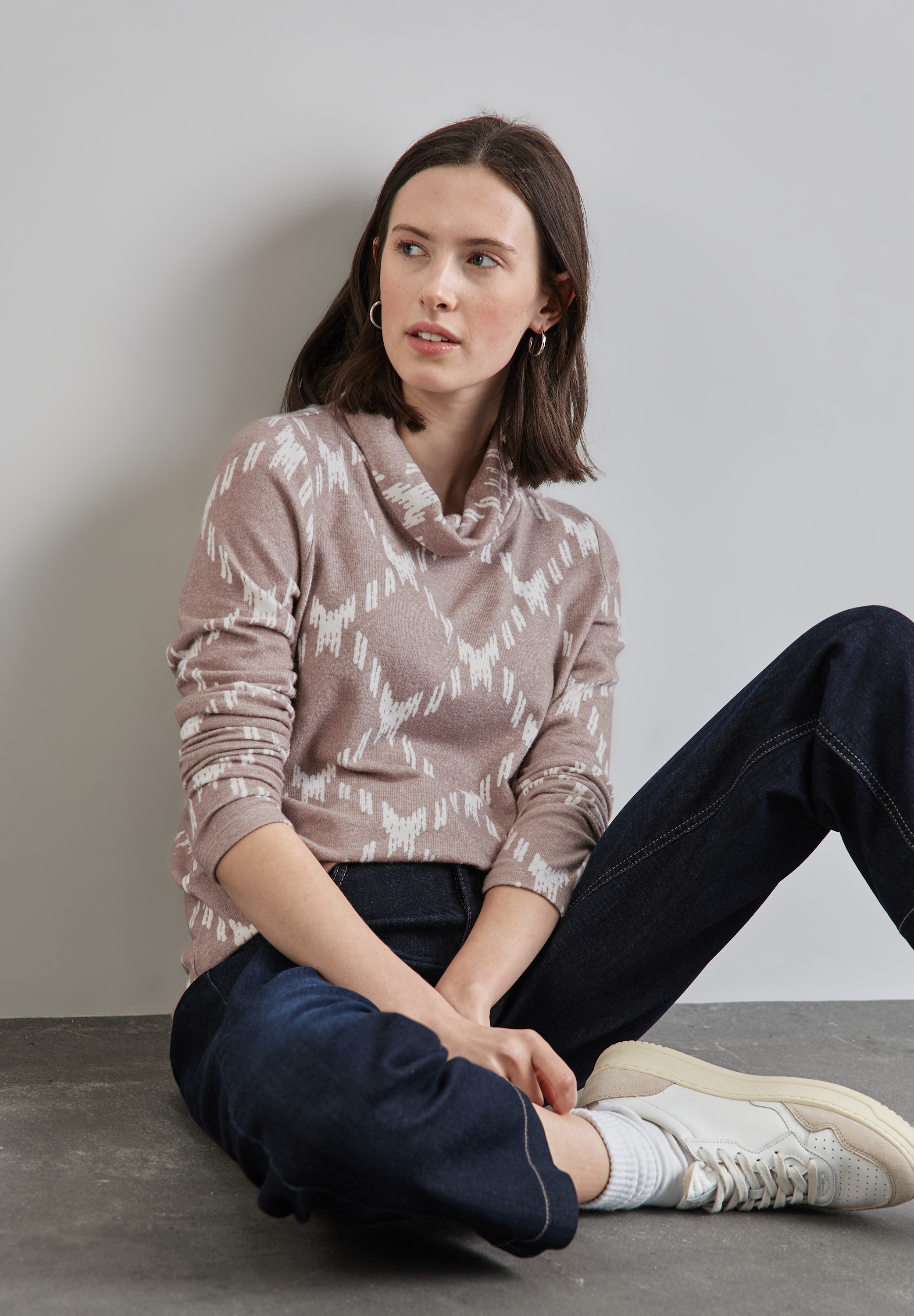 STREET ONE Langarmshirt, mit Rollkragen