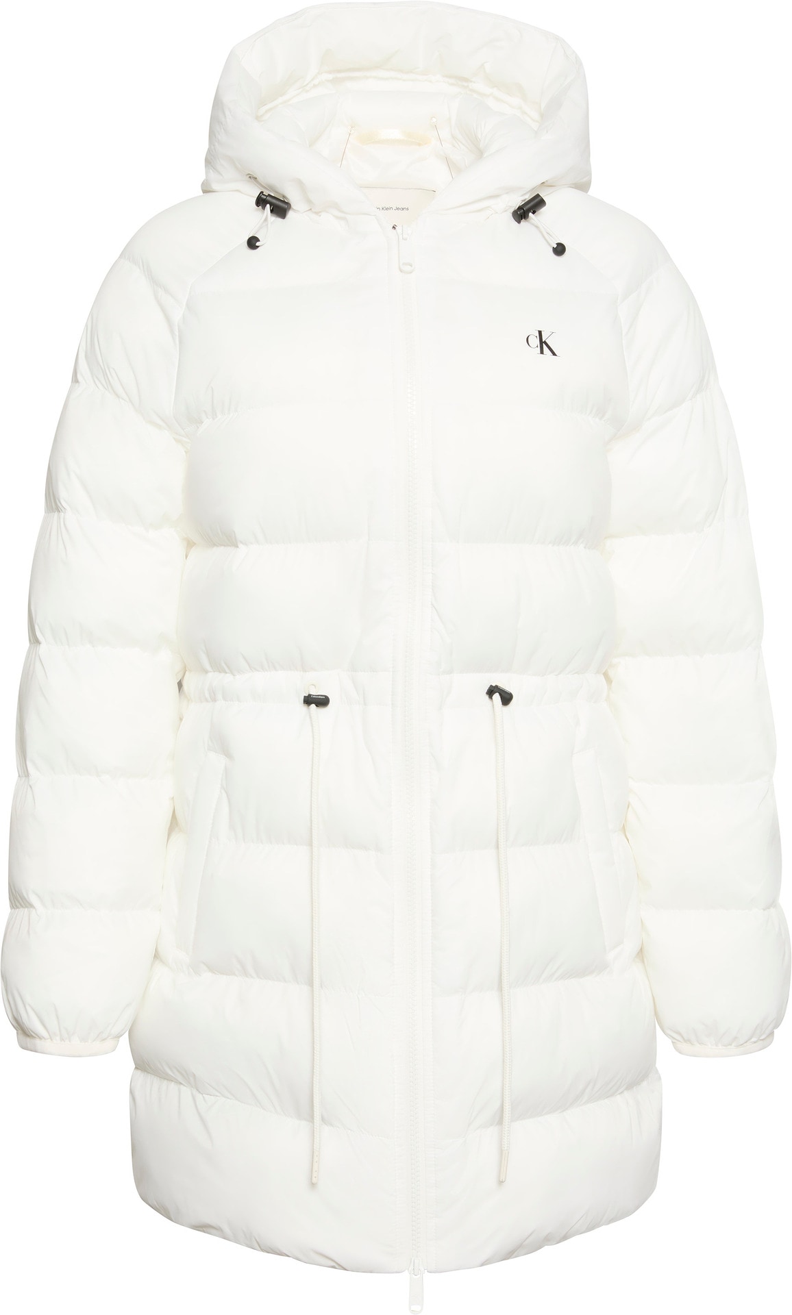 Calvin Klein Jeans Steppmantel »LGHTWGHT LG MD LNGTH« Mit Rundhalsausschnitt