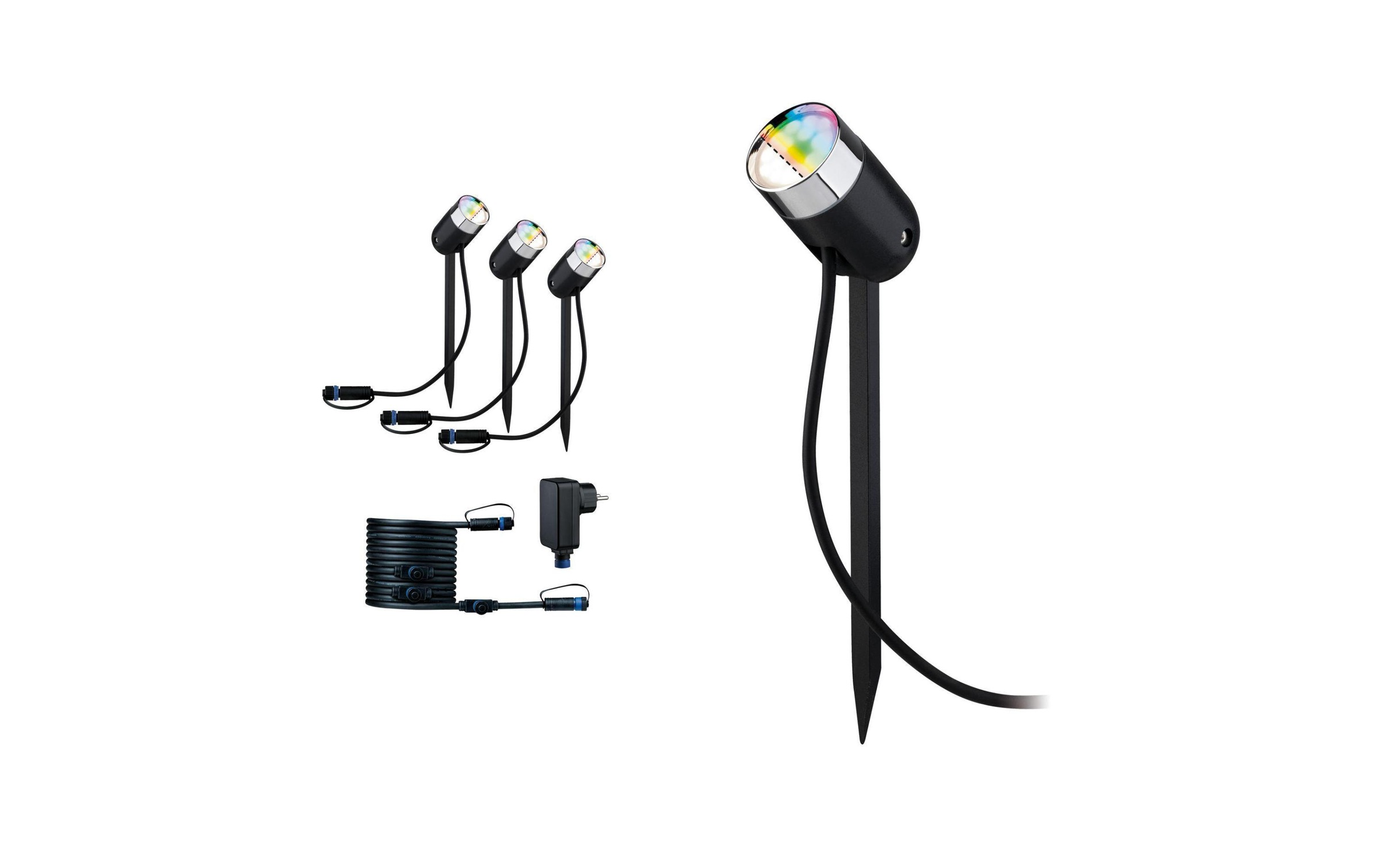 Paulmann Gartenleuchte »Plug & Shine PIKE RGBW Basisset«