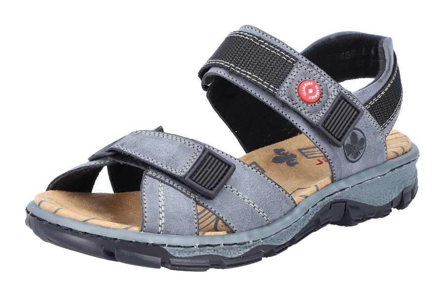 Rieker Sandale , Sommerschuh, Outdoorschuh, Keilabsatz, in Trekking-Optik