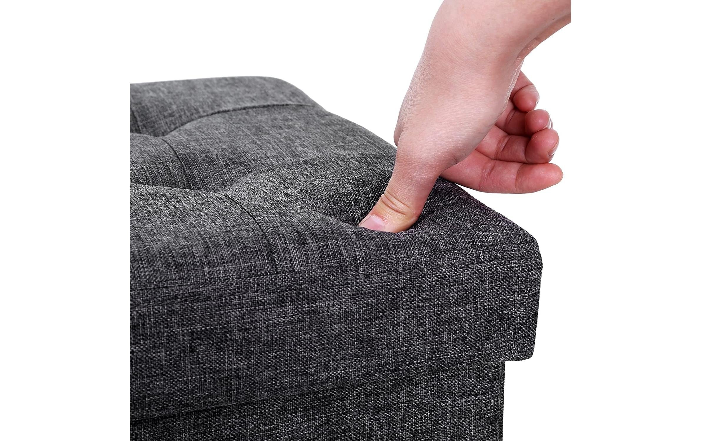 SONGMICS Hocker »Hocker mit Stauraum, Dunkelgrau«