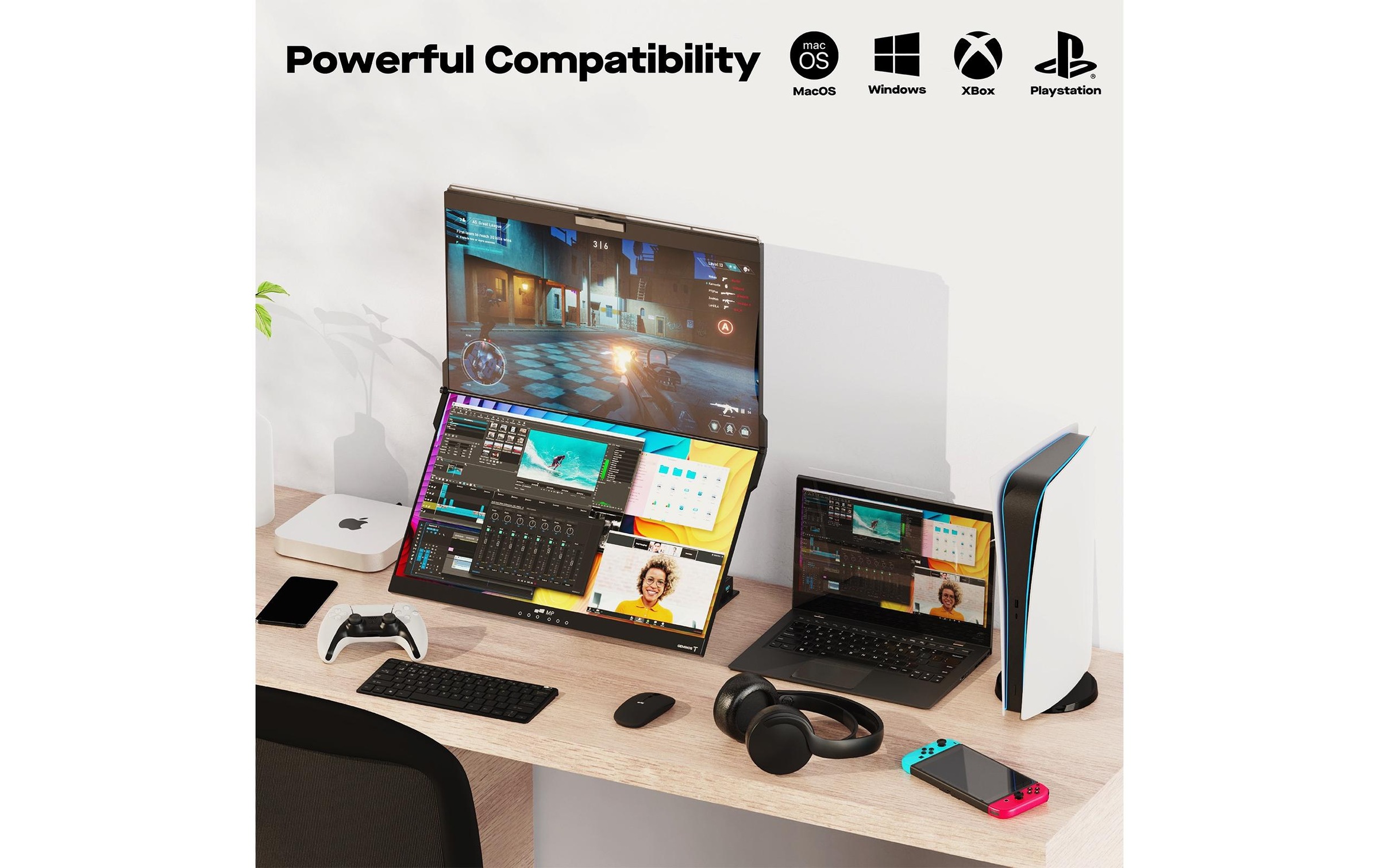 Mobile Pixels LCD-Monitor »Geminos T«, 60,72 cm/24 Zoll, 1920 x 1080 px, Full HD, 60 Hz