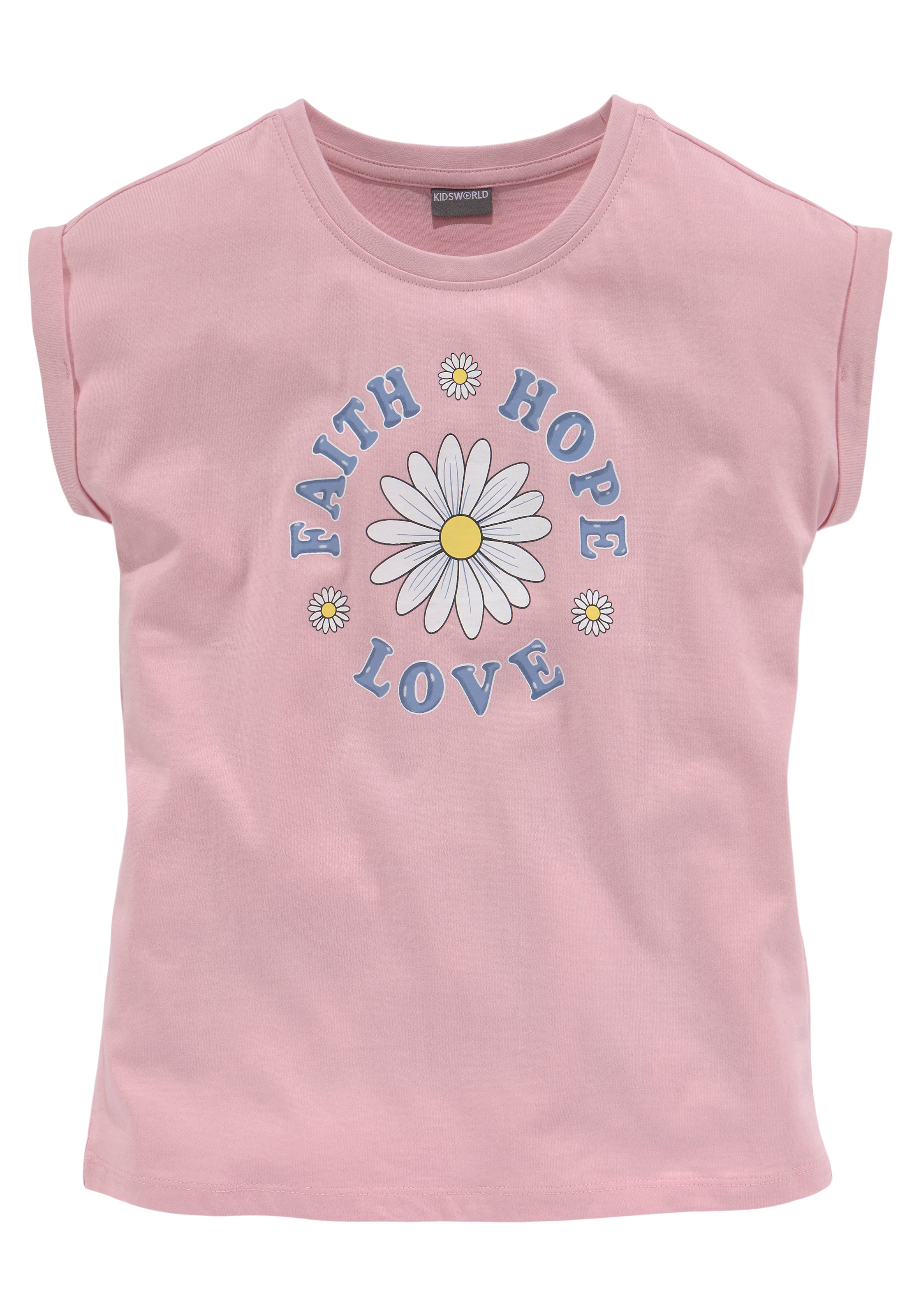 Jelmoli-Versand | KIDSWORLD bestellen weiter T-Shirt LOVE«, »FAITH Form HOPE günstig in ✵ legerer
