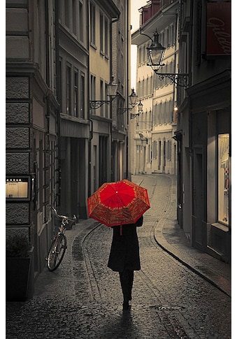 my home Kunstdruck »S. CORSO, Roter Regen«, (1 St.) kaufen