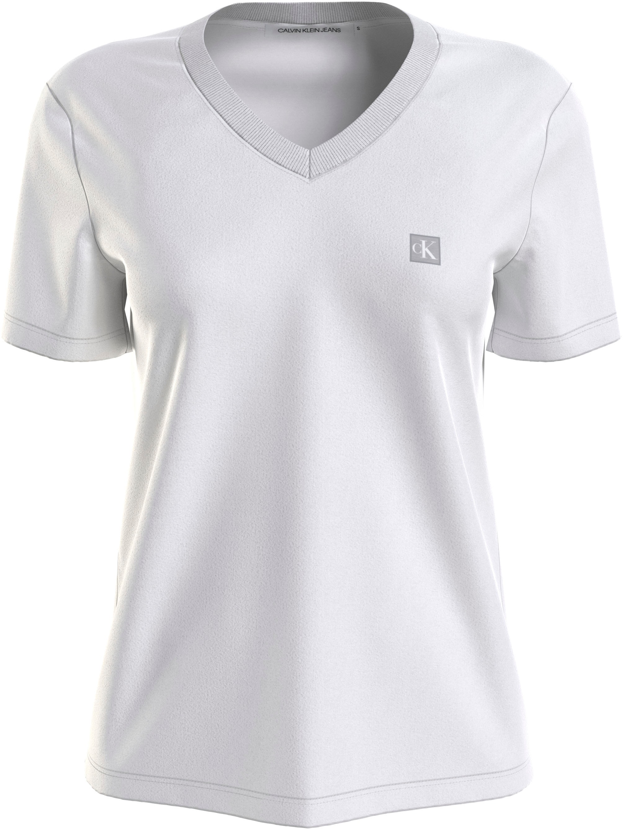 TEE«, Schweiz »CK EMBRO Jeans Jelmoli-Versand Calvin BADGE T-Shirt mit online Logomarkenlabel V-NECK Klein bei kaufen