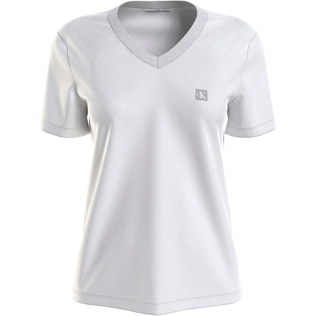 Calvin Klein Jeans T-Shirt »CK EMBRO BADGE V-NECK TEE«, mit Logomarkenlabel  online kaufen bei Jelmoli-Versand Schweiz