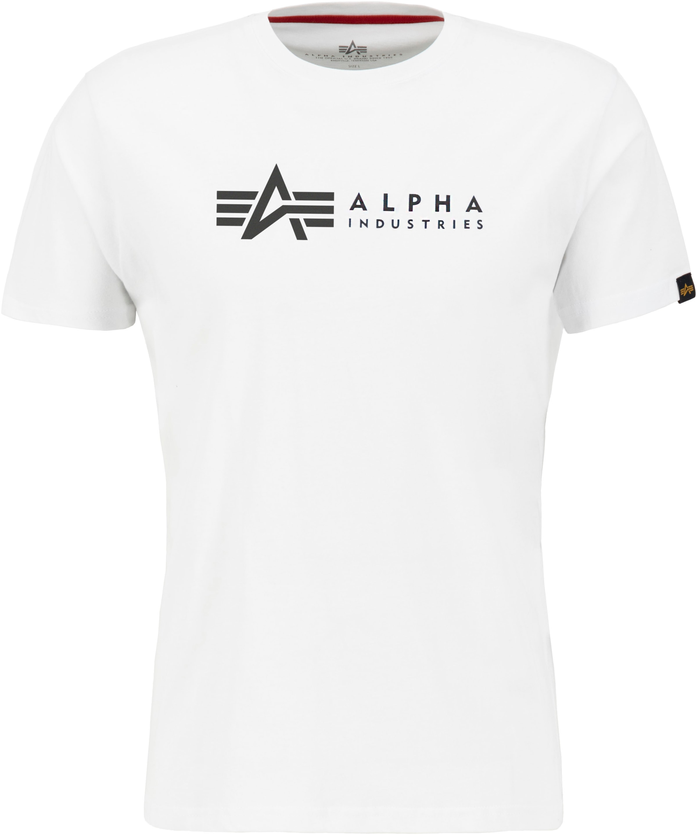 Alpha Industries Rundhalsshirt »Label online 2er-Pack) tlg., bestellen Jelmoli-Versand T 2 | Pack«, (Packung, 2