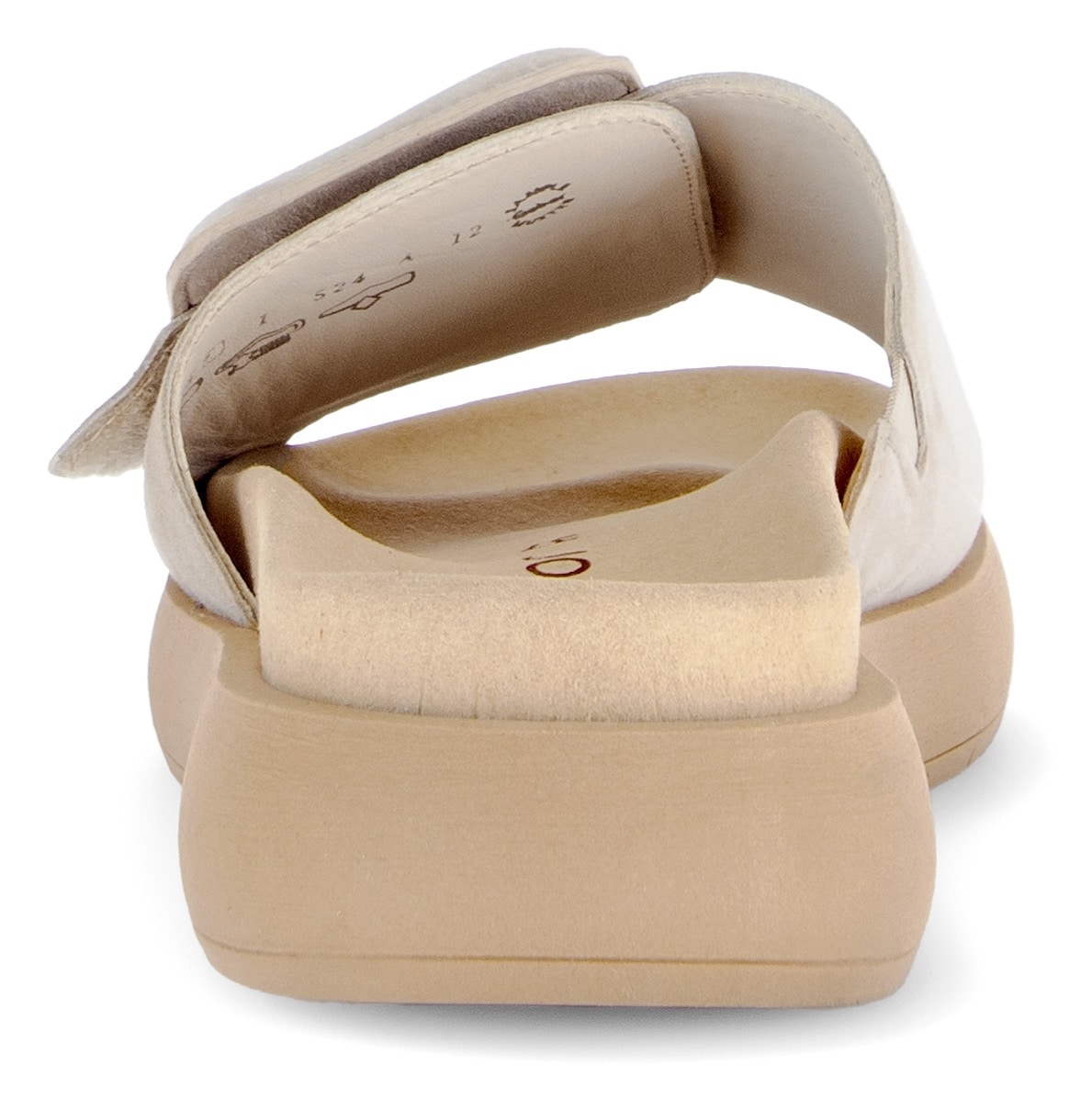 Gabor Pantolette, Plateau, Sommerschuh, Schlappen mit grosser Zierschnalle
