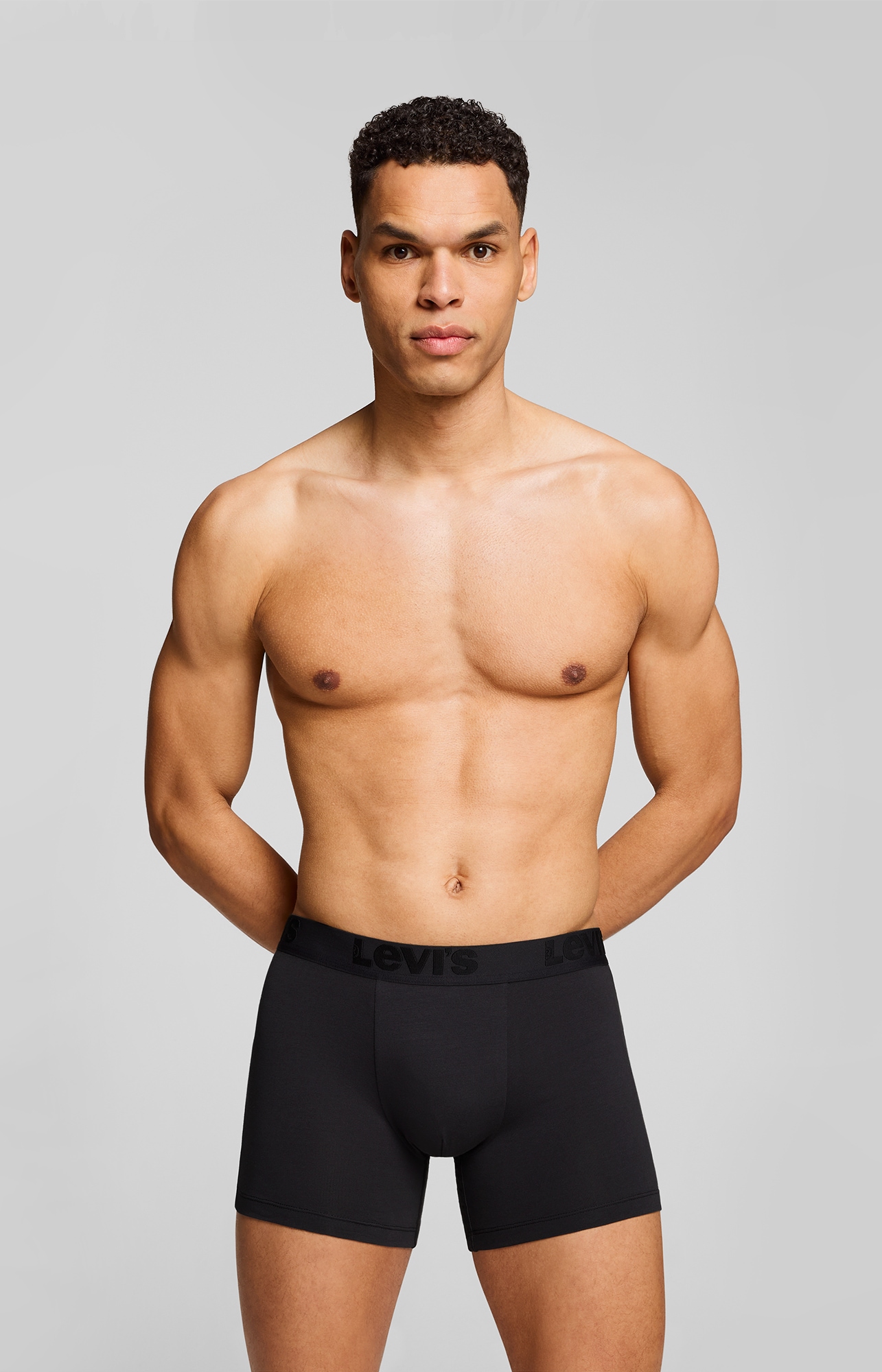 Levi's® Boxershorts »LEVIS MEN PREMIUM BOXER BRIEF 3P«, (3er Pack), mit breitem Logobund