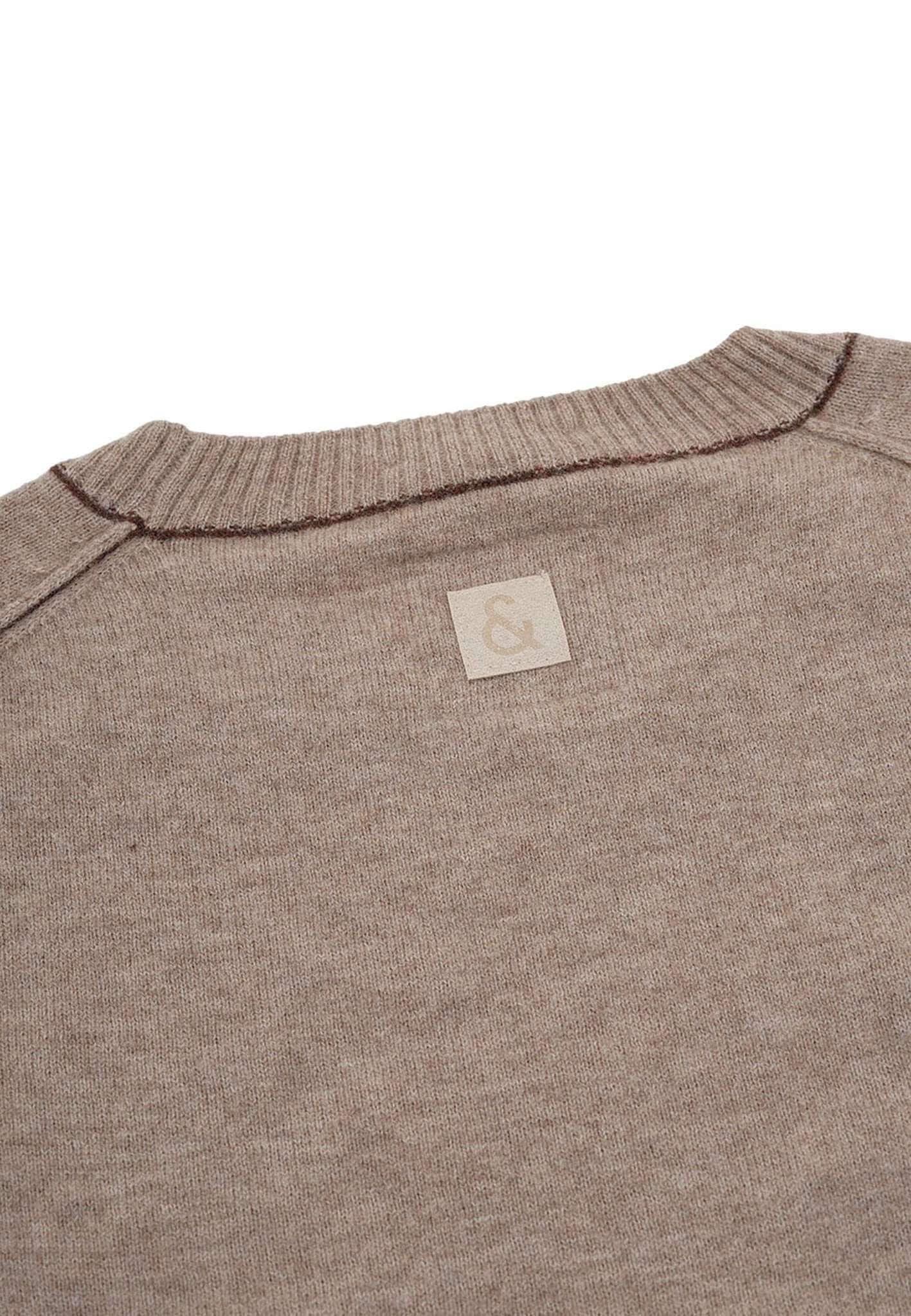 colours & sons Strickpullover »Pullover Roundneck-Merino Blend«