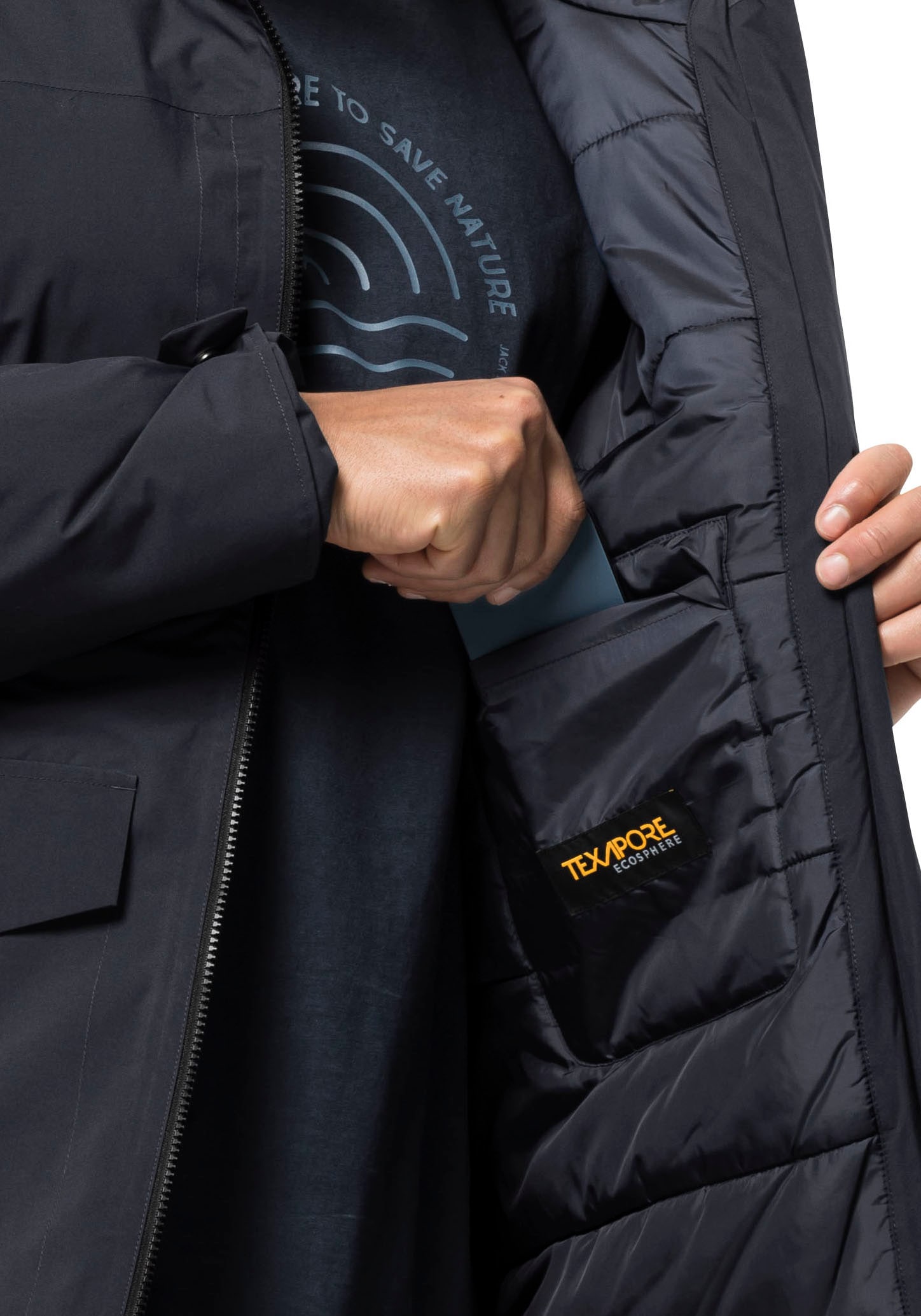 Jack Wolfskin Funktionsparka »KOENIGSBAU«, mit Kapuze, Winterjacke mit Kunstfaserfüllung