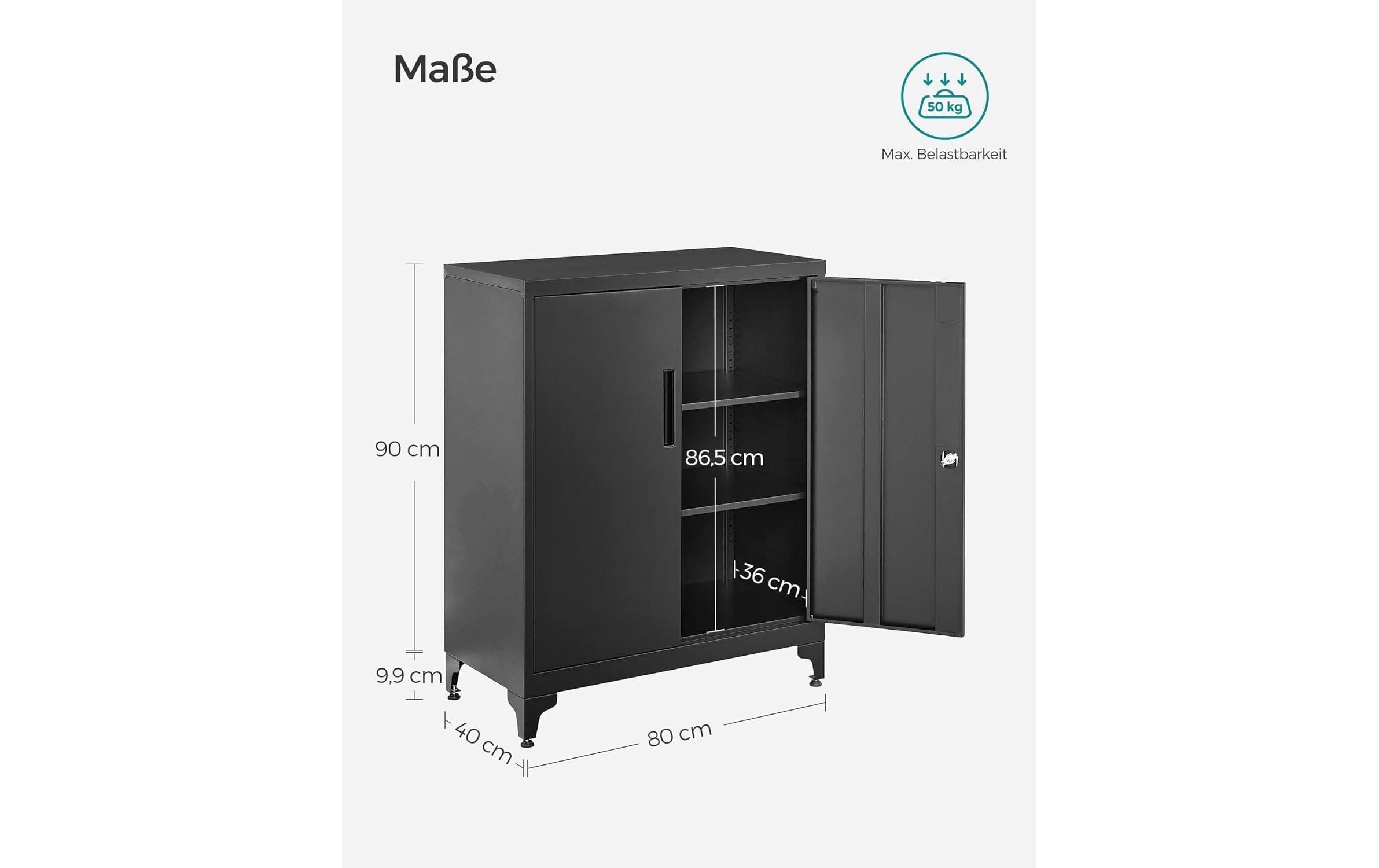 SONGMICS Aktenschrank »80 x 40 x 90 cm«