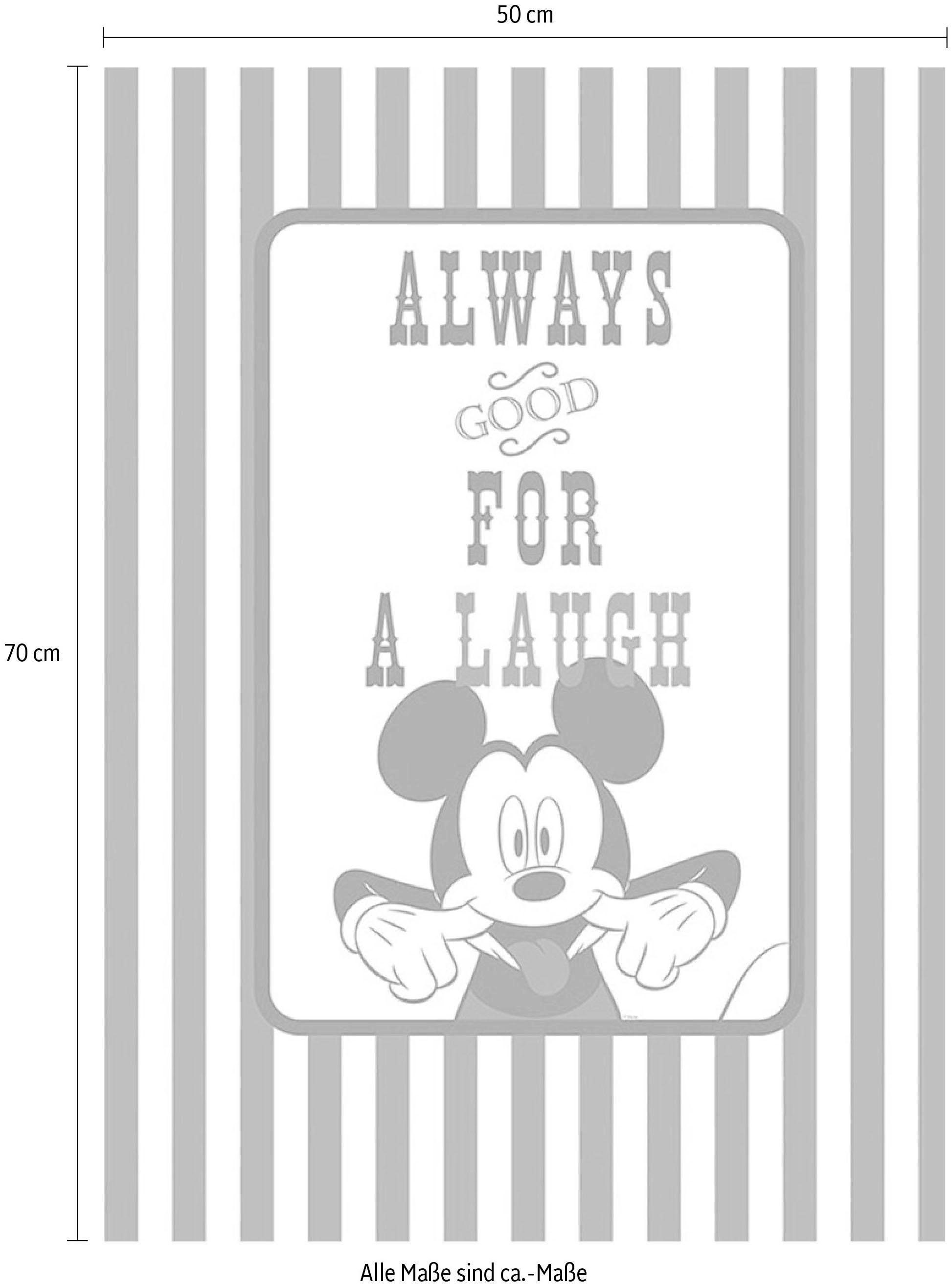 Komar Bild »Mickey Mouse Laugh«, Disney, (1 St.), Wandbild zur Dekoration im Kinderzimmer - ohne Rahmen