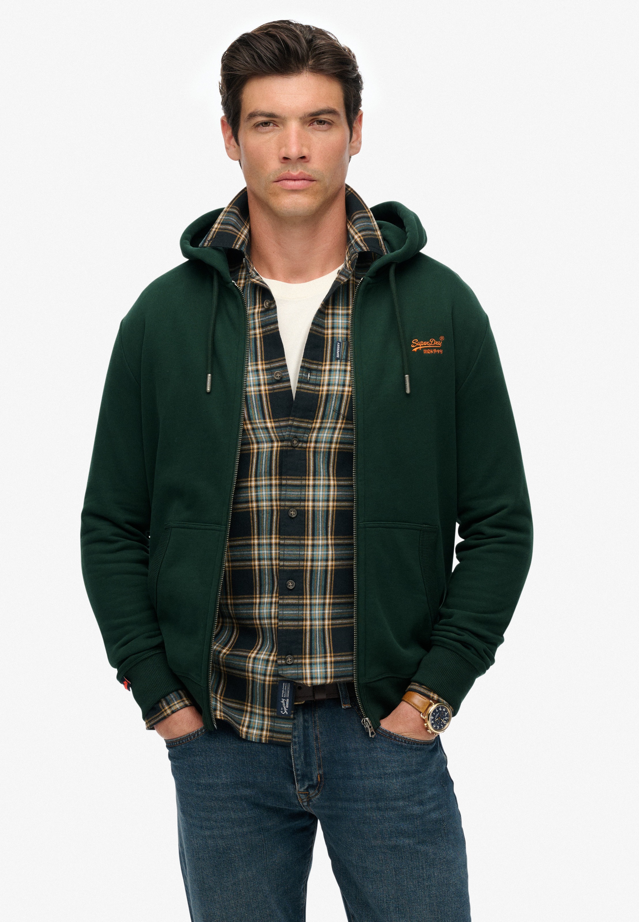 Superdry Kapuzensweatjacke »ESSENTIAL LOGO ZIP HOODIE HB«