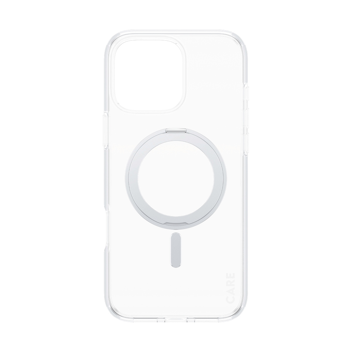 CARE by PanzerGlass Handyhülle »Feature Silver Kickstand MagSafe Apple iPhone 16 Pro Max«, Backcover, Schutzhülle, Handyschutzhülle, Case, Schutzcase, stossfest