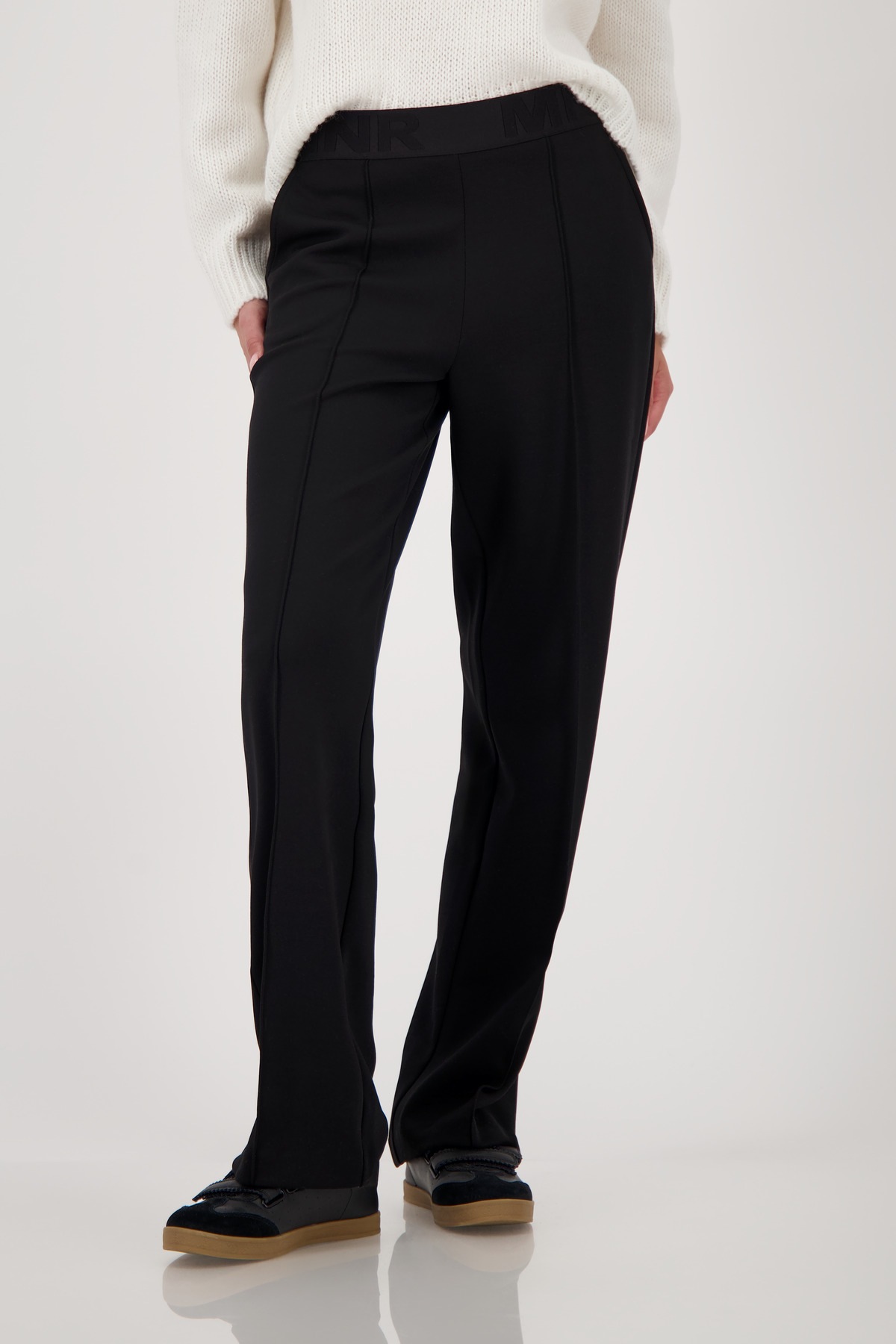 Monari Bügelfaltenhose Regular fit mit elastischem Bund