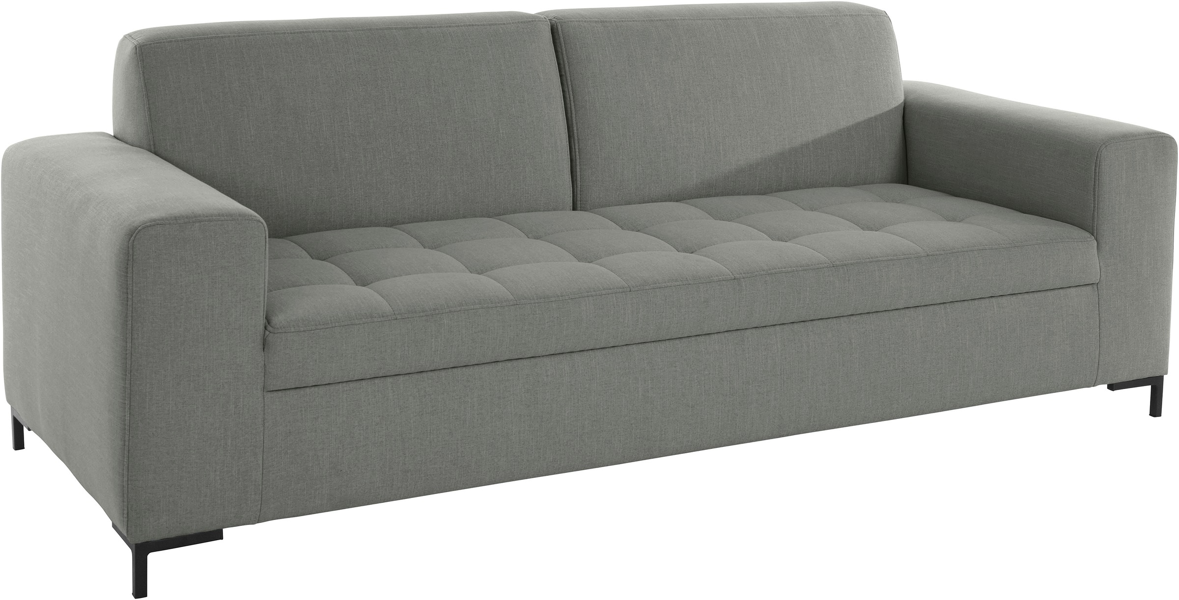 GOODproduct 3-Sitzer »Grazzo, zeitlos und elegant, moderne Sitzheftung«, hochwertige Stoffe aus recyceltem Material, Steppung im Sitzbereich