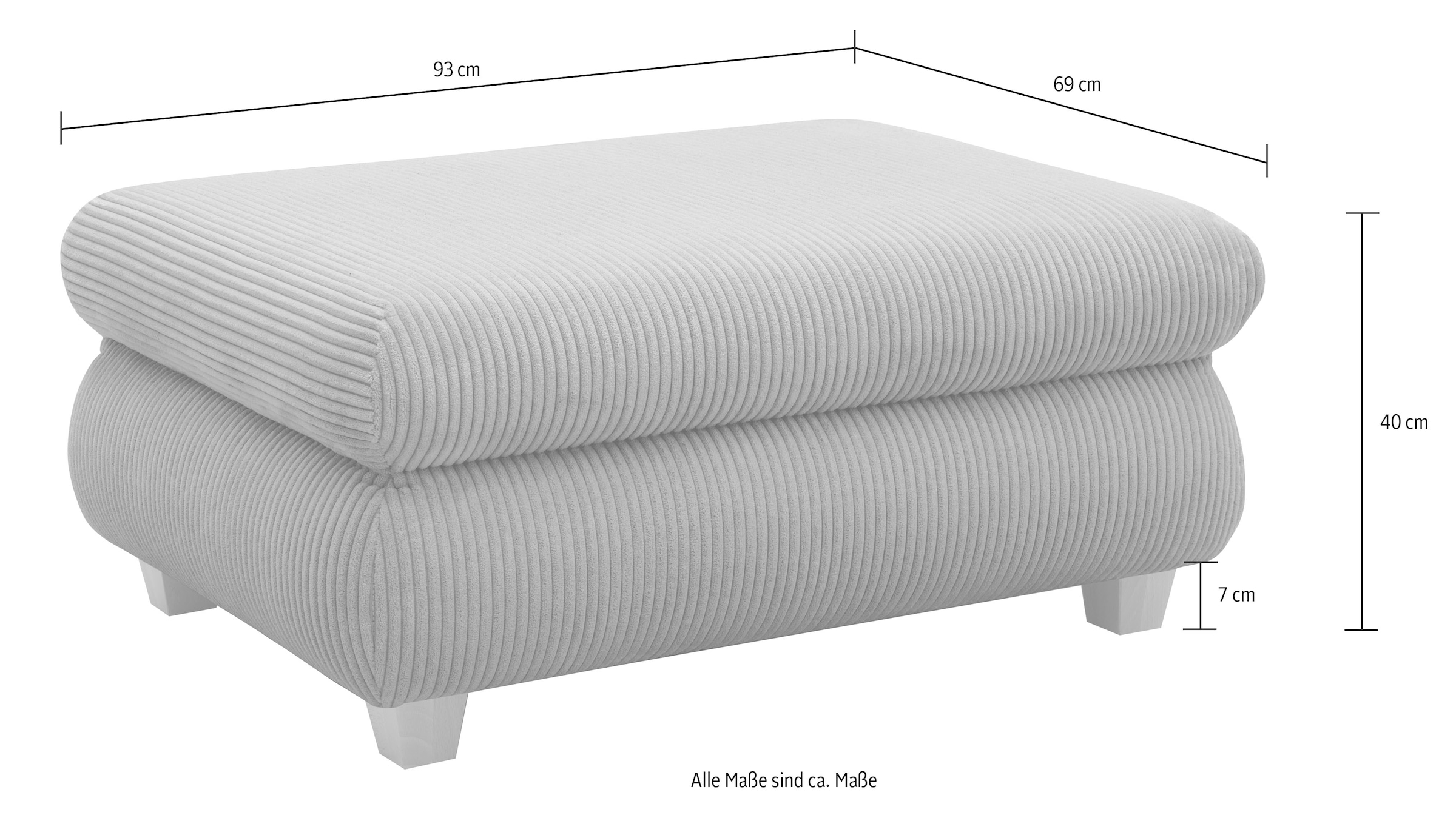 Home affaire Hocker »Nika«, passend zur Serie, auch in Cord