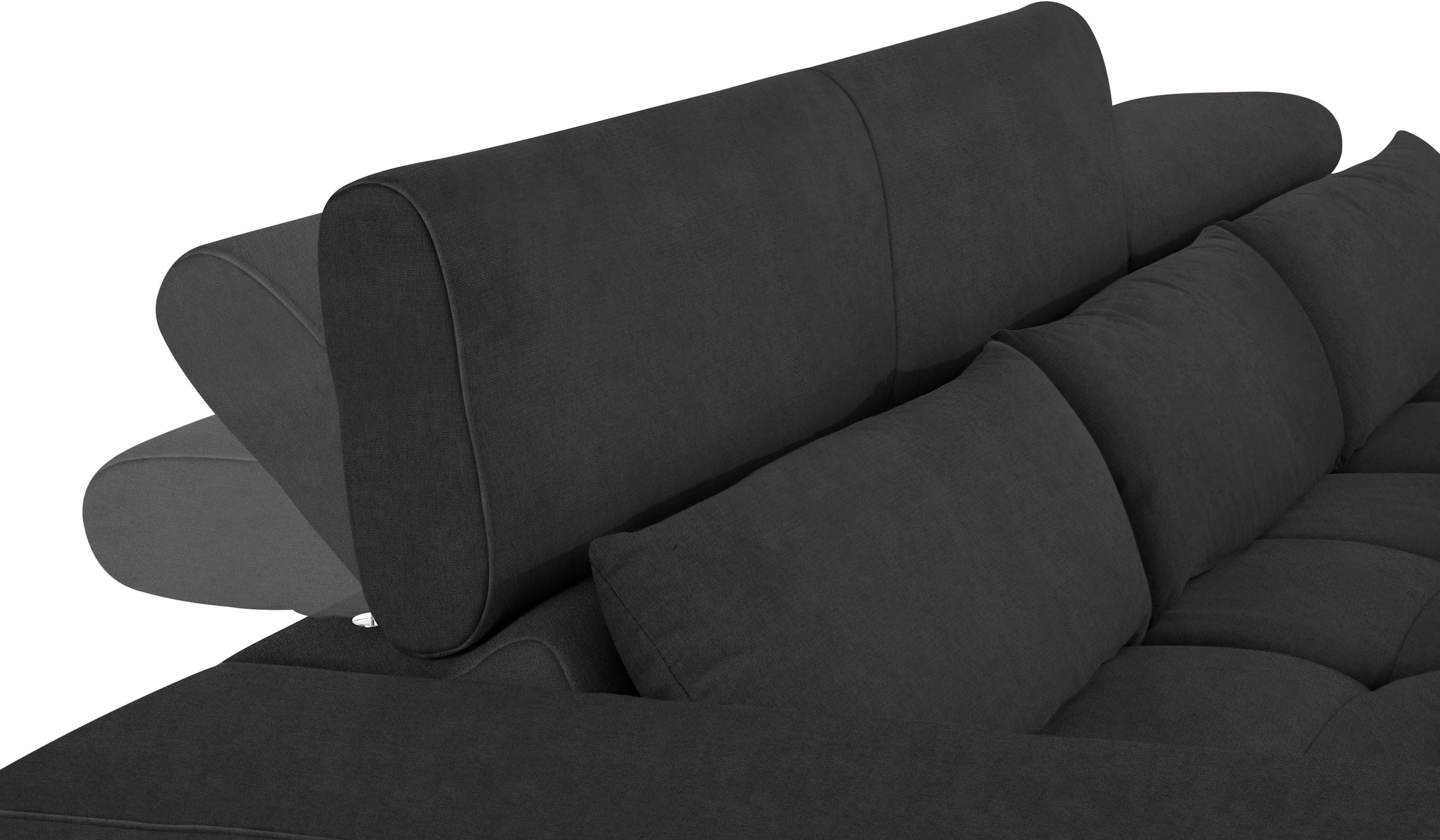COTTA Ecksofa »Orion L-Form«, mit Kopfteilverstellung & 3 Nierenkissen