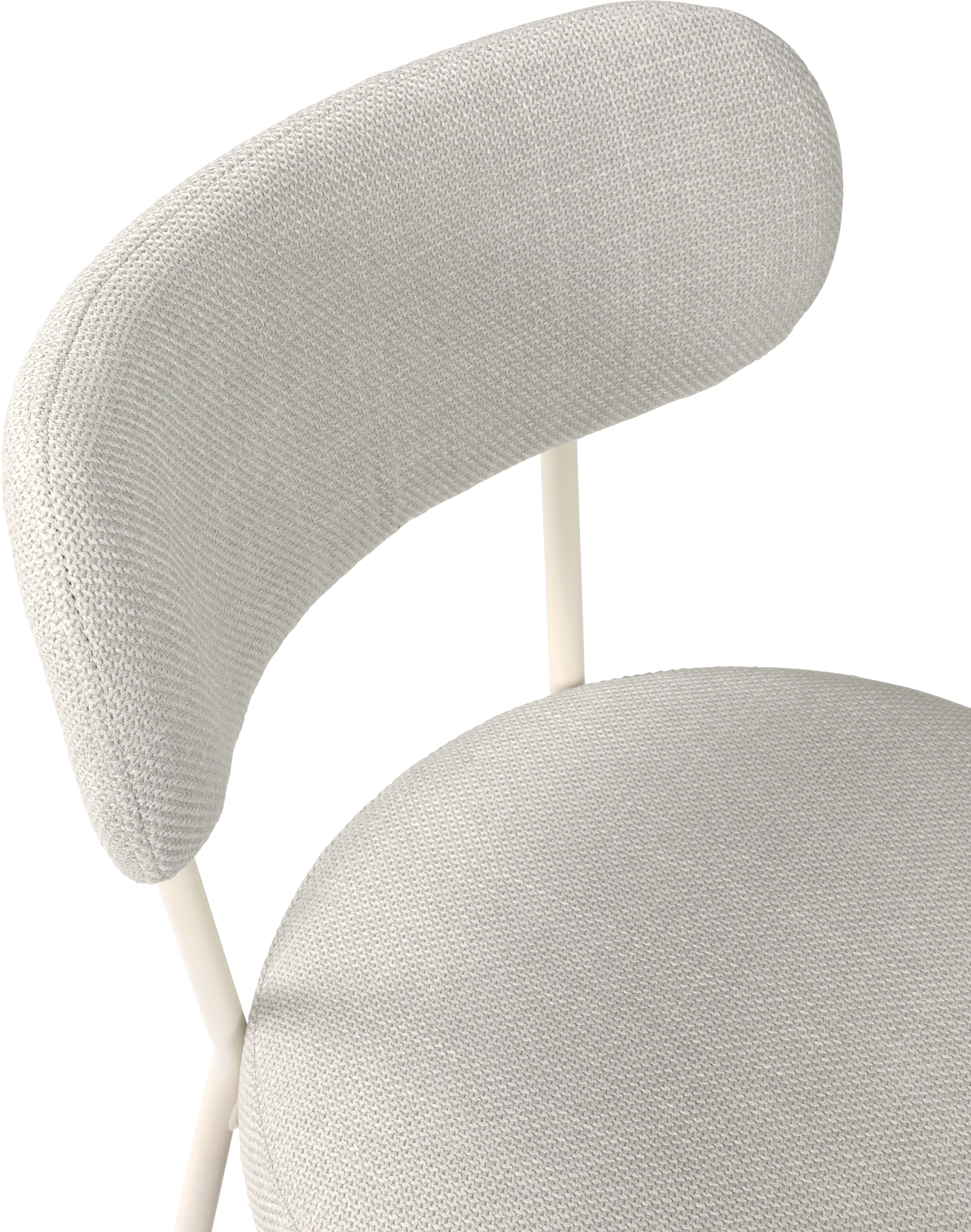 TOM TAILOR HOME 4-Fussstuhl »SOFT PAD CHAIR«, (Set), 2 St., Webstoff, Esszimmerstuhl, 4-Fussgestell, mit Rückenausschnitt