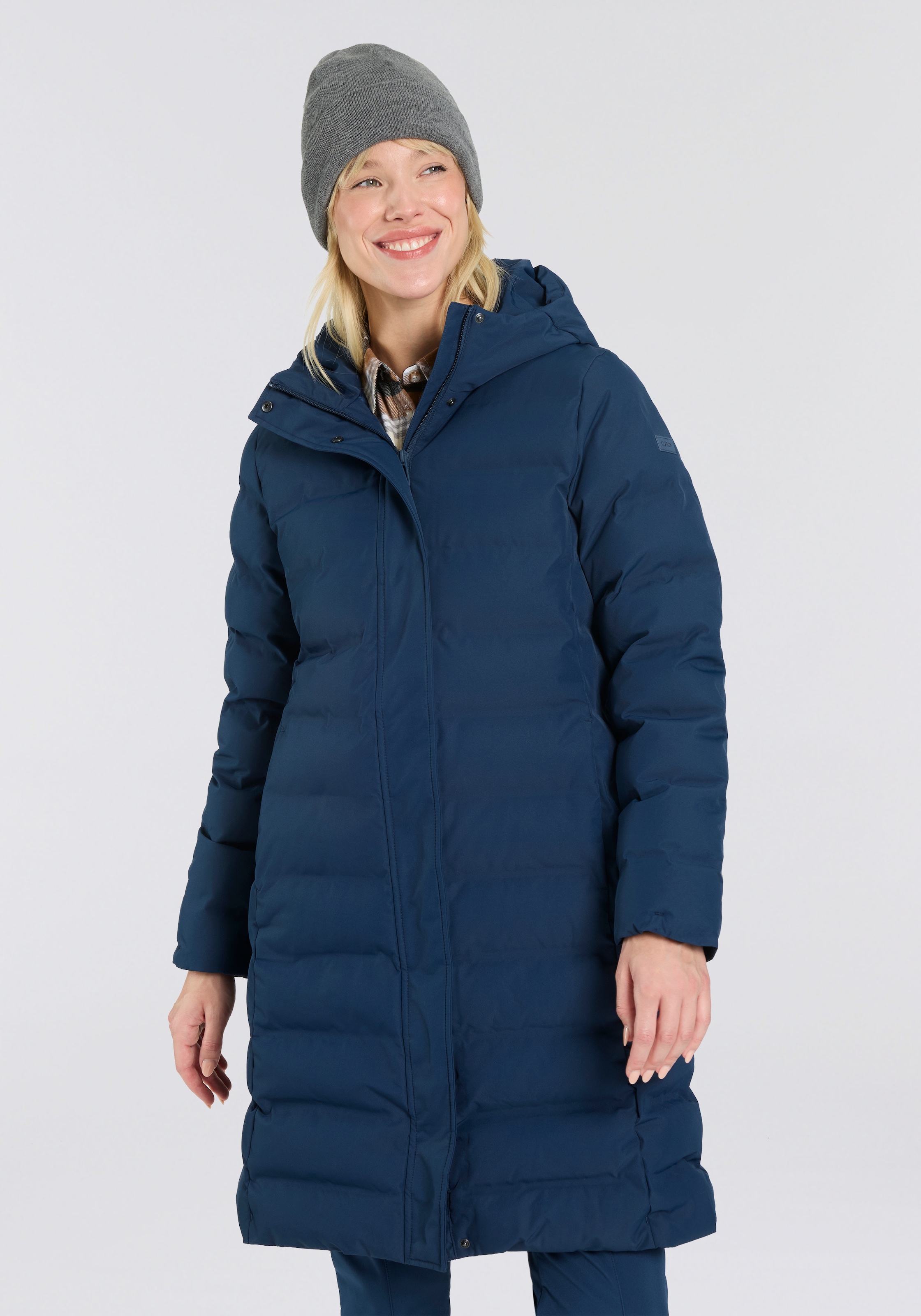 CMP Wintermantel »WOMAN COAT FIX HOOD« 1 Stk. wärmend & winddicht & wasserabweisend