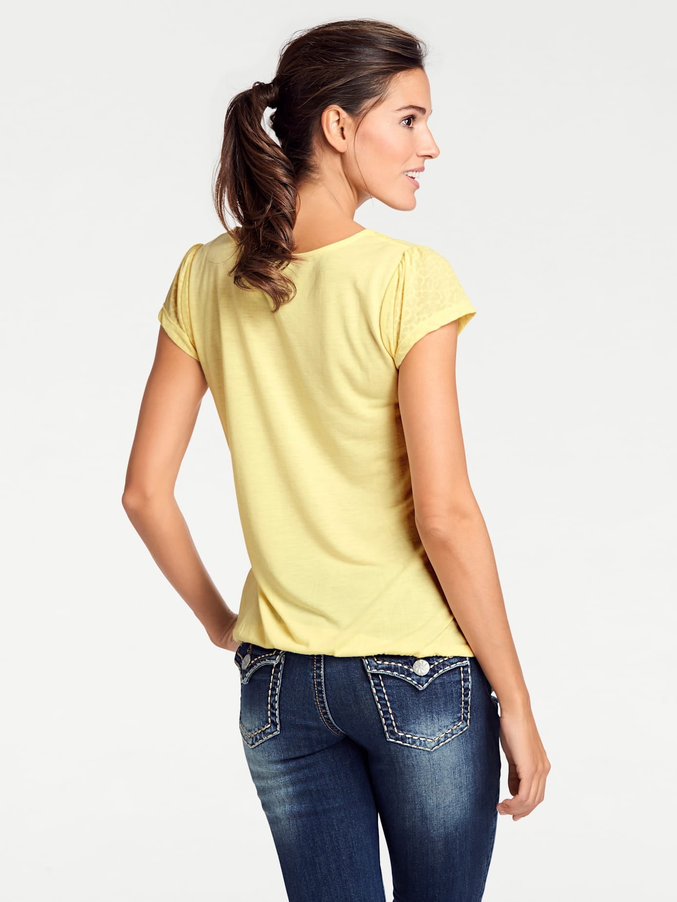 heine Rundhalsshirt »Rundhals-Shirt«, (1 tlg.)