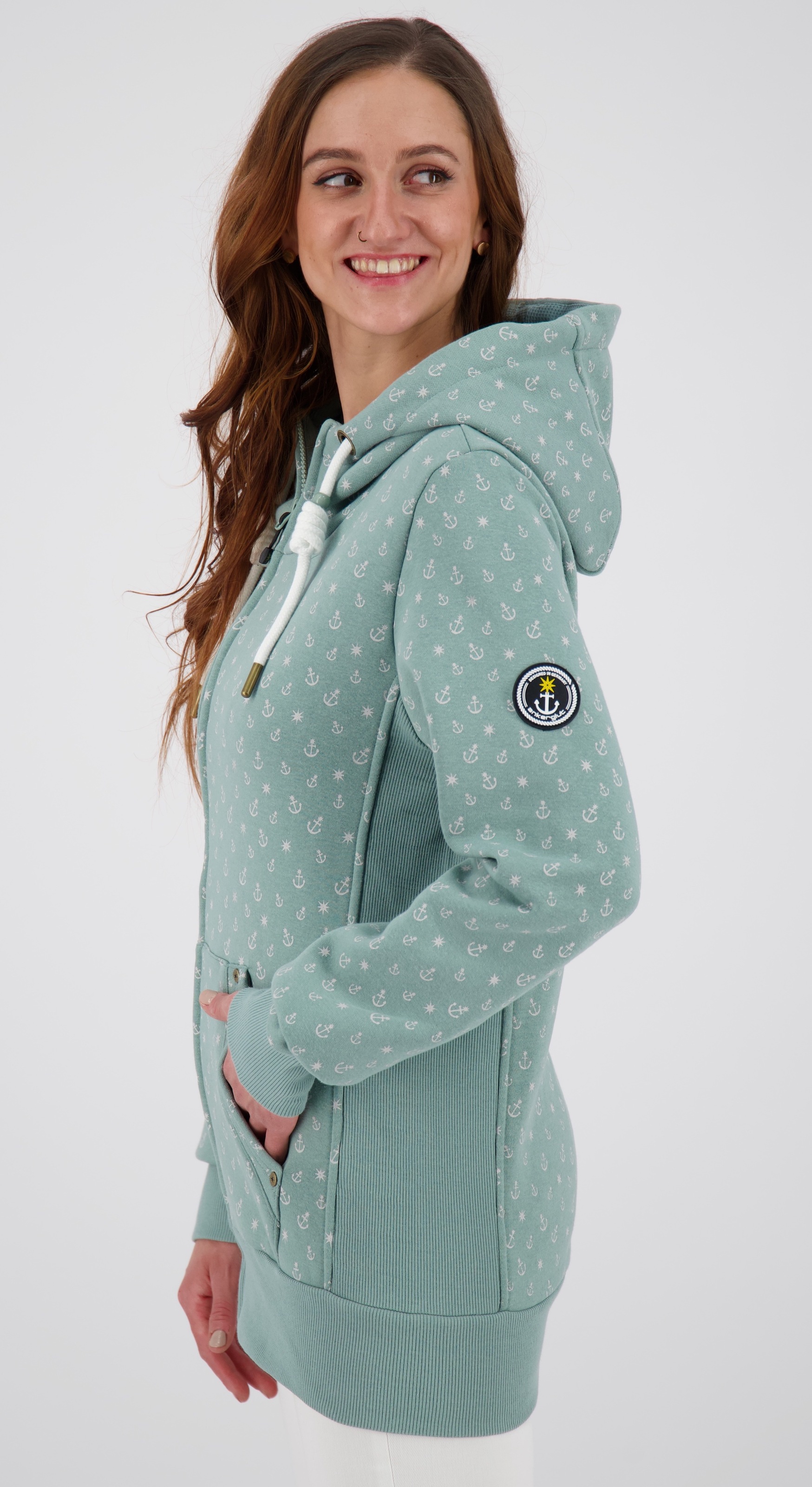 ankerglut Kapuzensweatshirt "ANCHORAGE Women", in lässigem Oversized-Schnitt