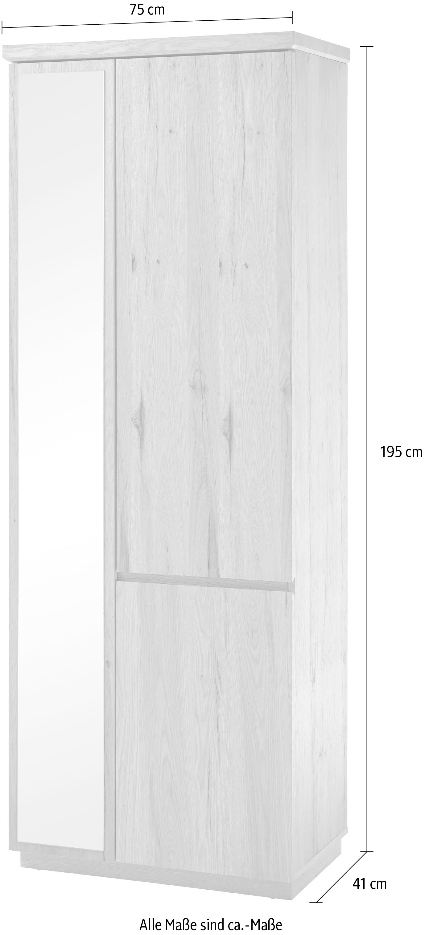 Jelmoli-Versand Garderobenschrank cm online ca. furniture Breite »Yorkshire«, MCA kaufen | 75