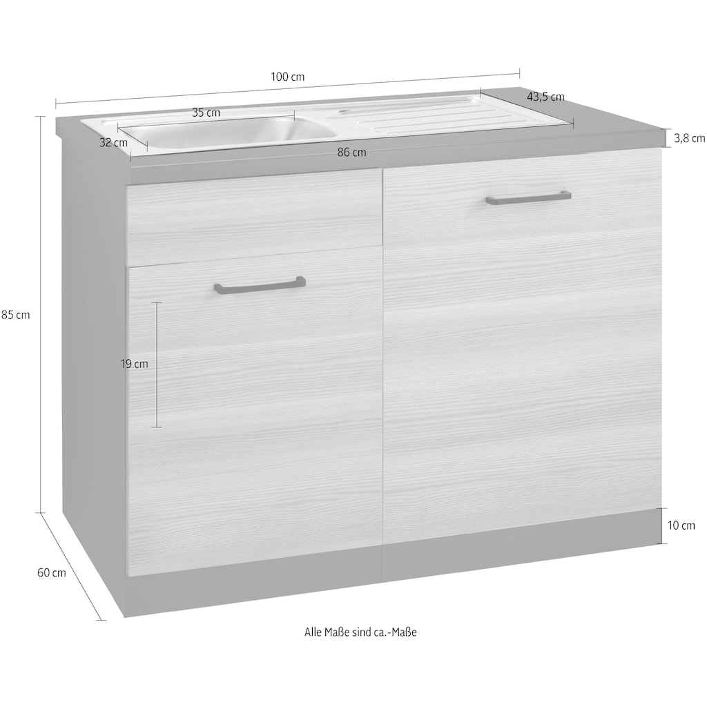 wiho Küchen Spülenschrank »Esbo«