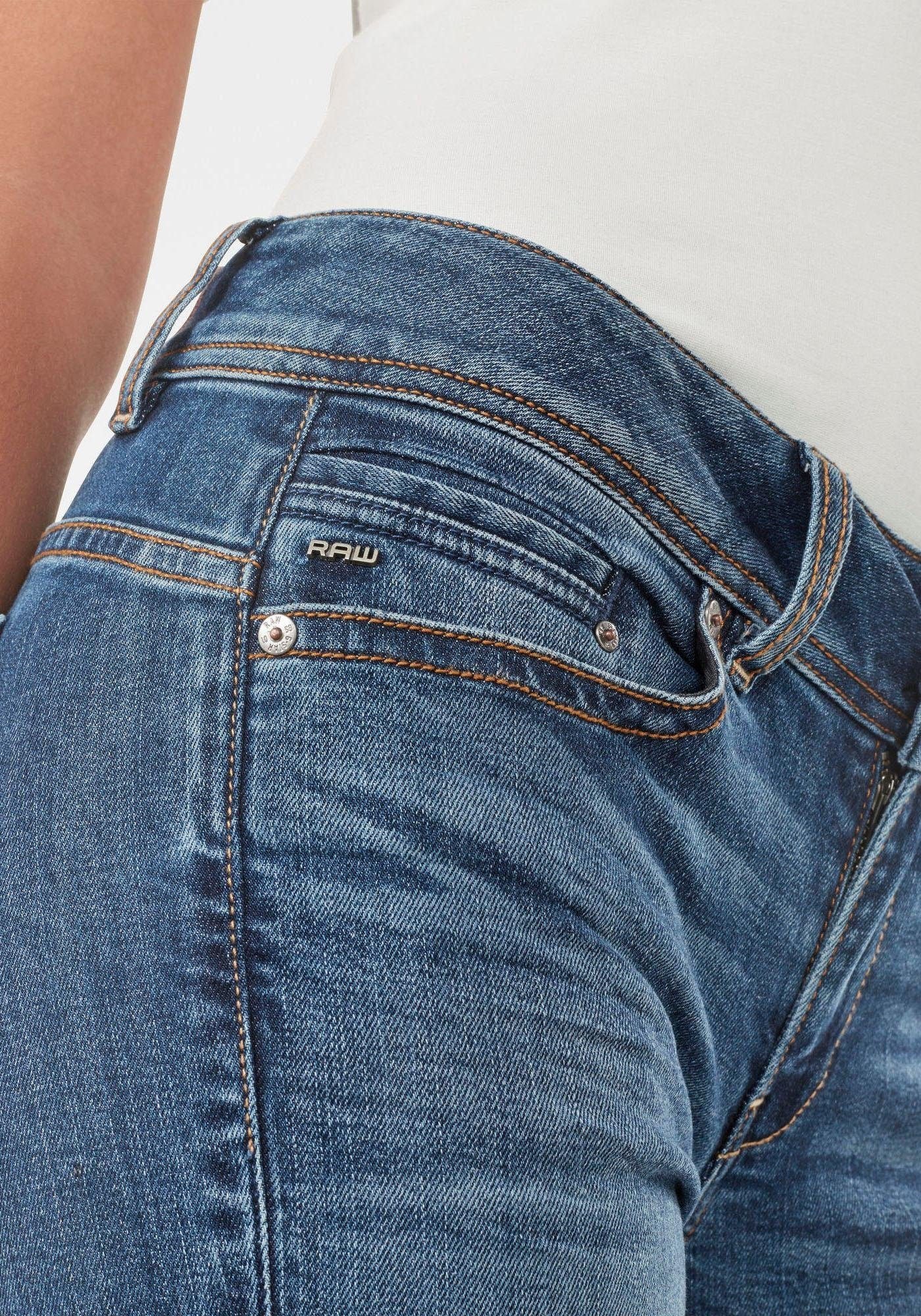G-Star RAW Straight-Jeans »Midge Straight Women«, mit Used-Effekten
