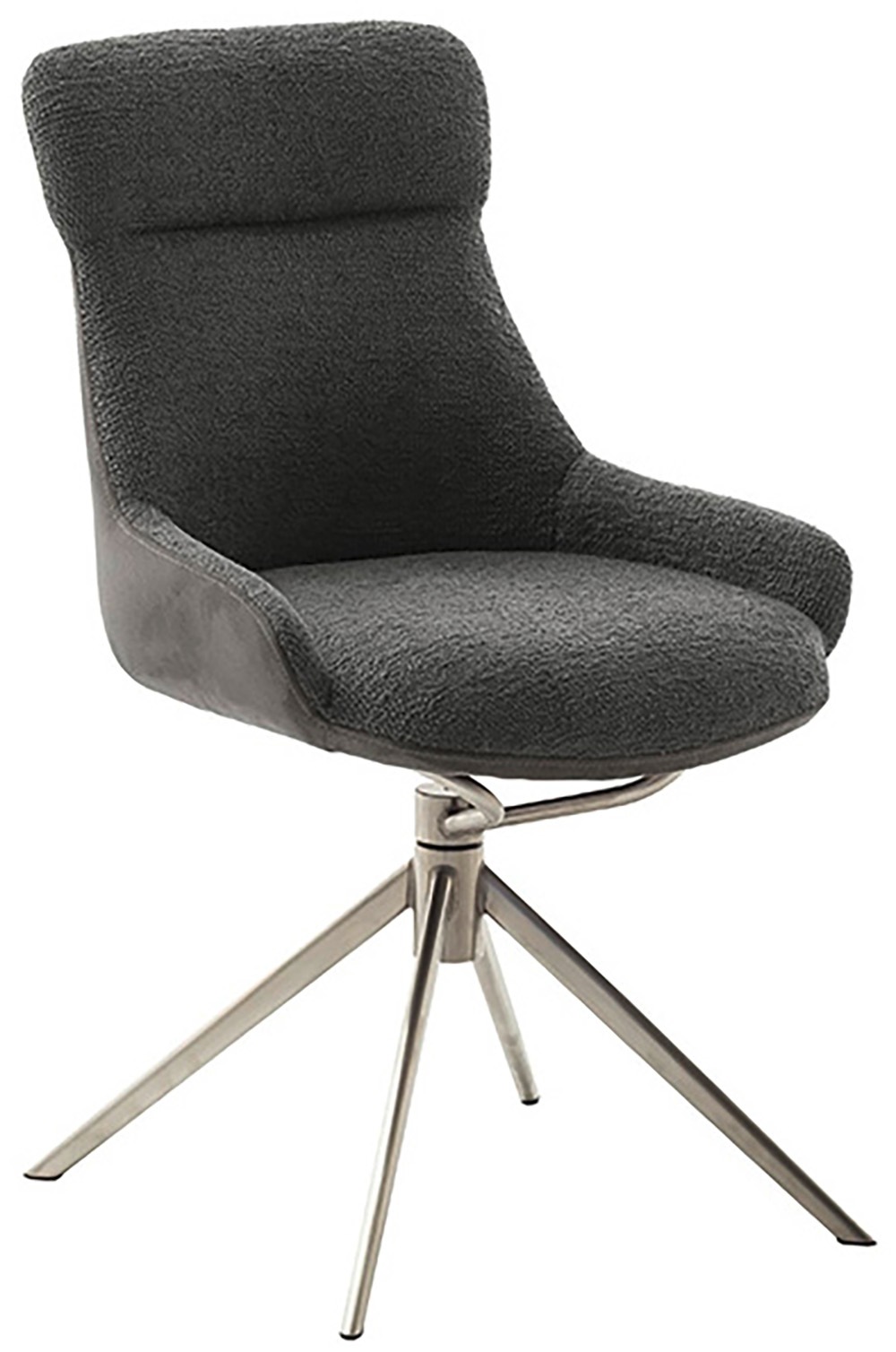 MCA furniture Esszimmerstuhl »PELION«, Feingewebe, (2er-Set), drehbar 360°, Dreh- & Schwingfunktion, Sitzhöhe ca. 50 cm