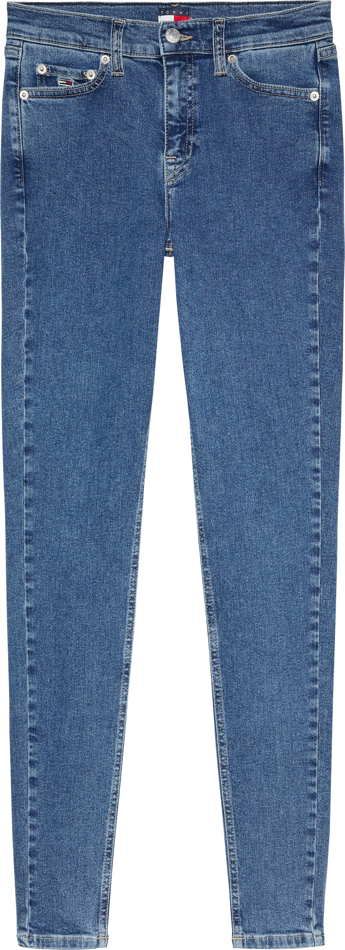 Tommy Jeans Skinny-fit-Jeans »Nora Mid Rise Skinny Fit«, mit Waschung, mit Logo-Badge