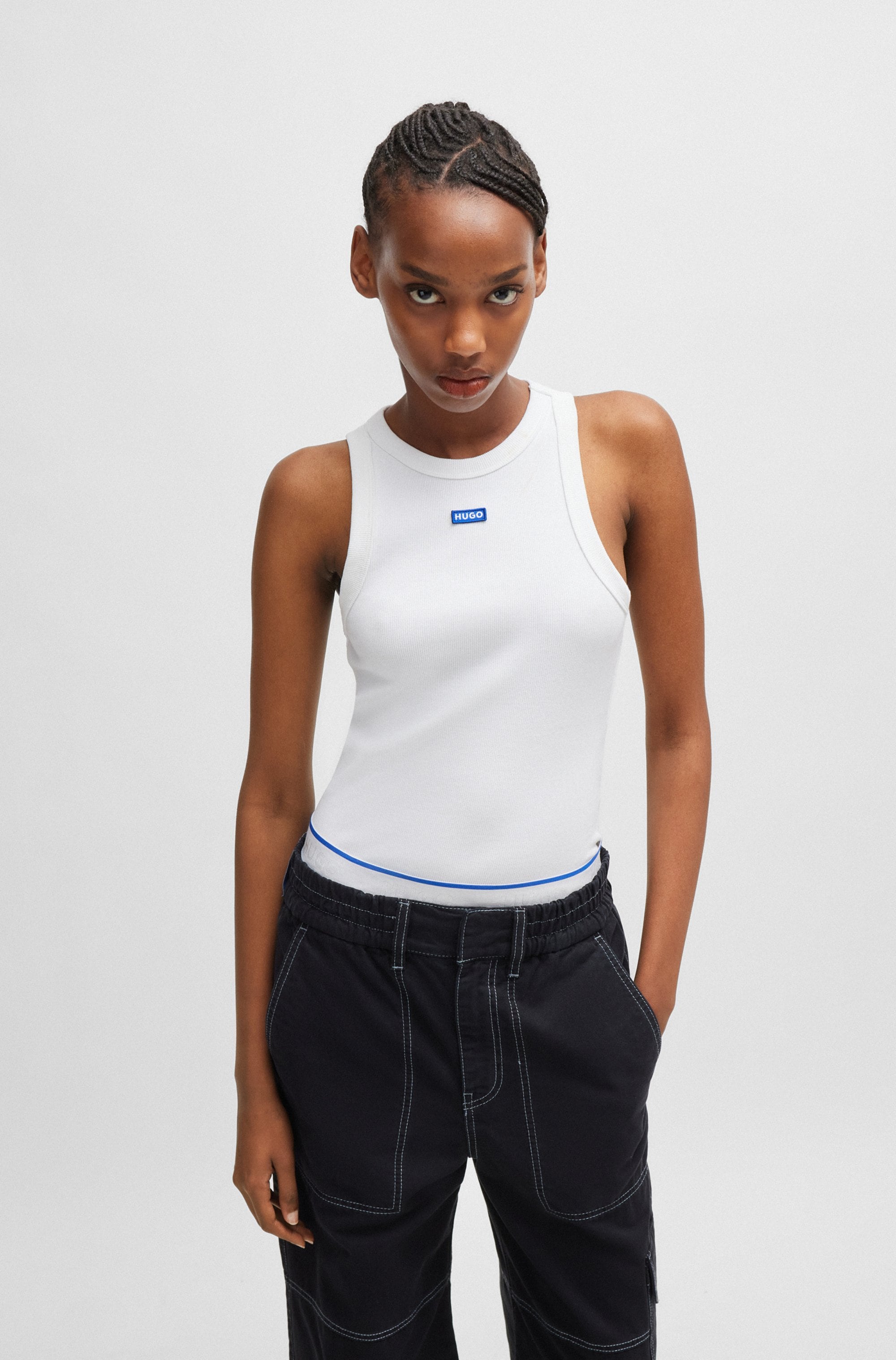 HUGO Blue Tanktop »Easy Tank« Stretch-Baumwolle, Slim Fit