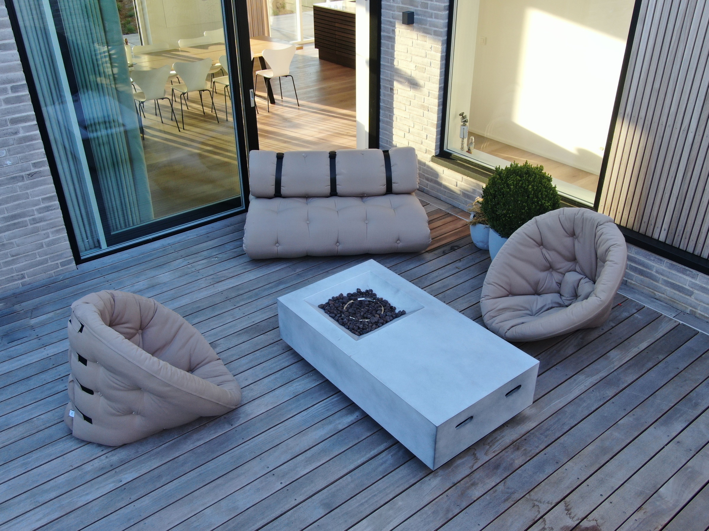 Karup Design Loungesofa "BUCKLE-UP Sofa out™, Loungesofa in Schlafplatz verwandelbar" Outdoor geeignet, Schmutz- und Wasserabweisend, Made in Europe