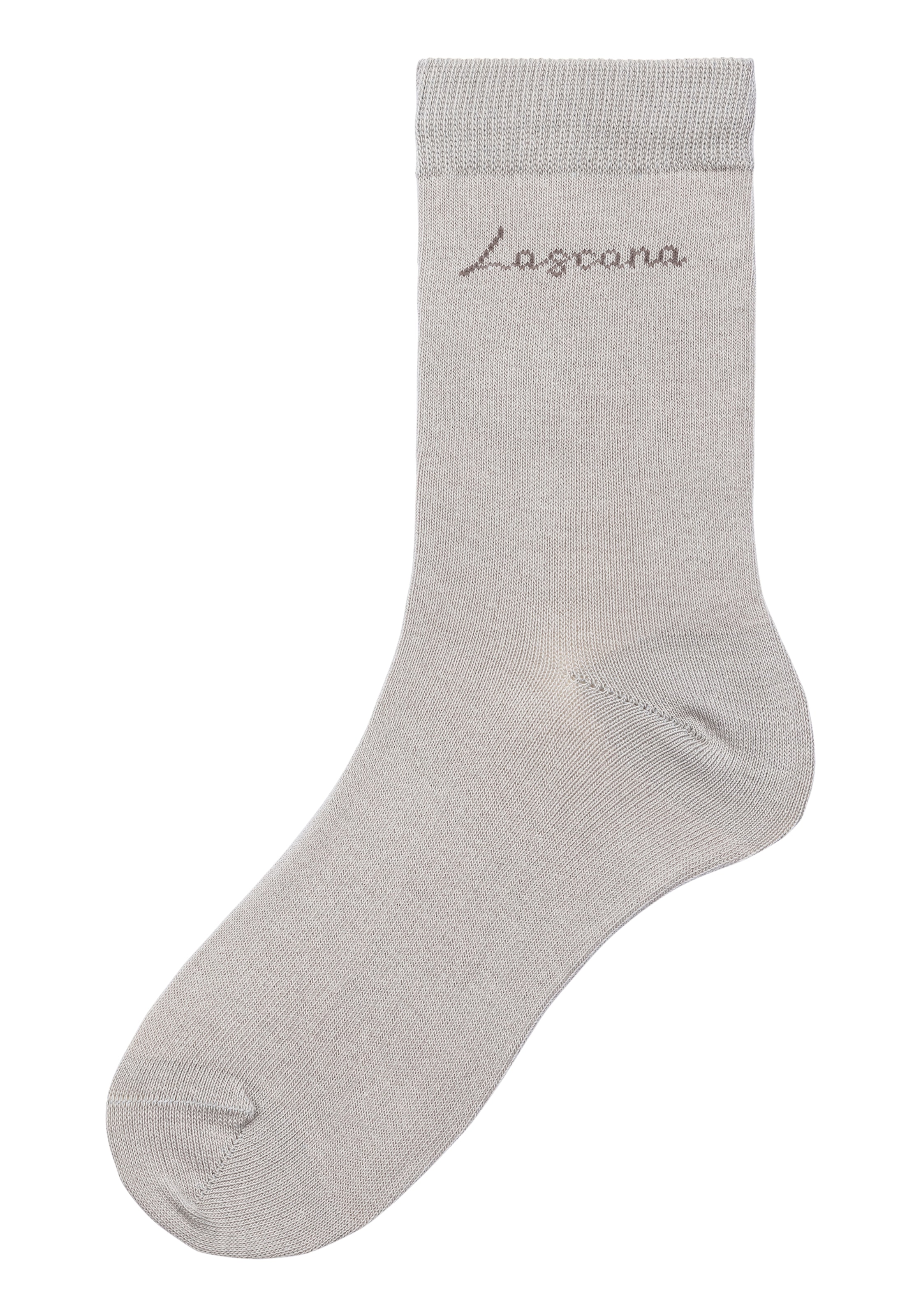 LASCANA Basicsocken, (Box, 4 Paar), in ansprechender Geschenkbox