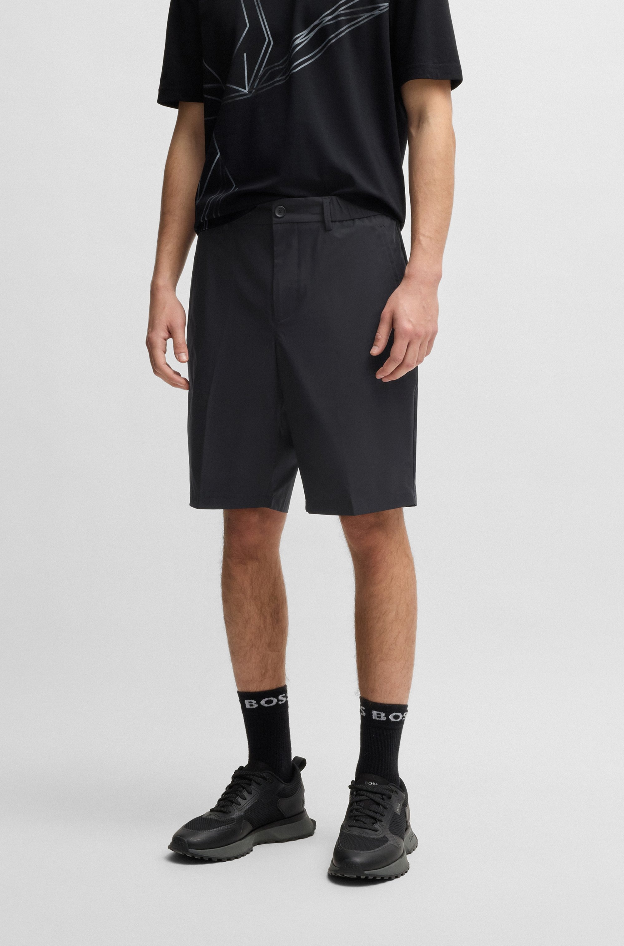 BOSS GREEN Shorts »S Speedflex«, in klassischer Form Jogpants Sweatpants Stretchhose