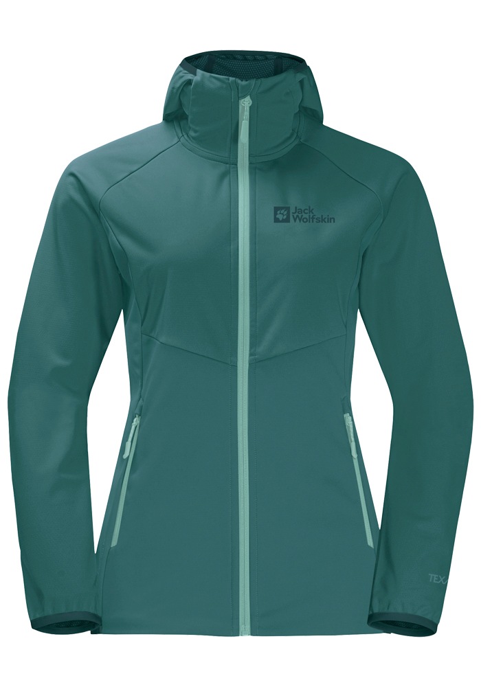 Jack Wolfskin Softshelljacke »GO HIKE SOFTSHELL W«, mit Kapuze