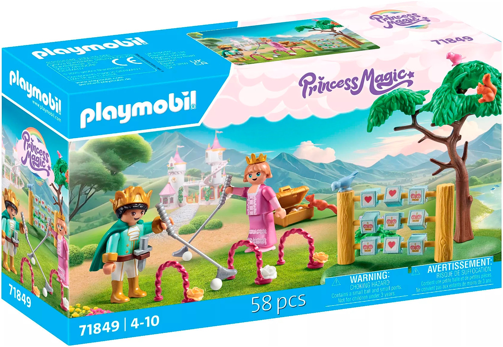 Playmobil Konstruktions-Spielset "Königskinder im Spielgarten (71849), Playmobil Princess Magic"