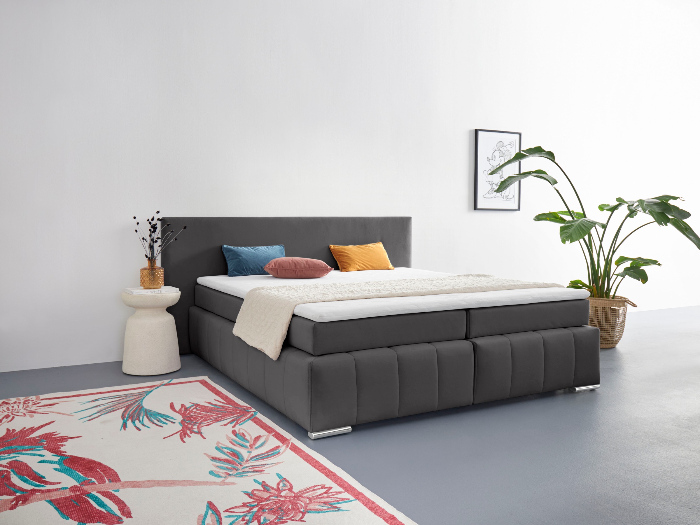 COLLECTION AB Boxbett »Vanessa«, inklusive Topper, H2 ohne Bettkasten, H3 mit Bettkasten
