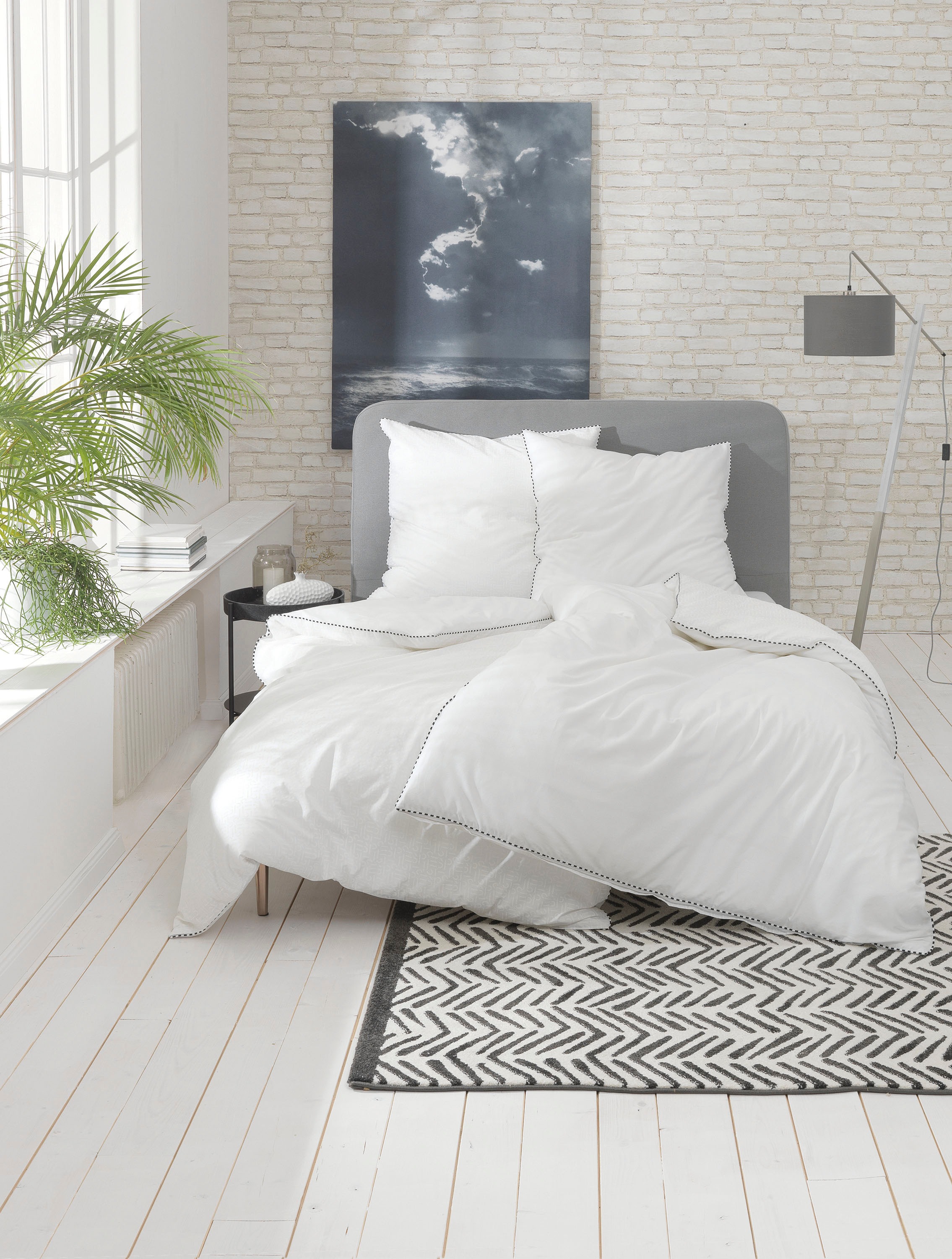 Esprit Wendebettwäsche »Scatter in Gr. 135x200, 155x220 oder 200x200 cm«, Bettwäsche aus Baumwolle, Bettwäsche mit Reissverschluss