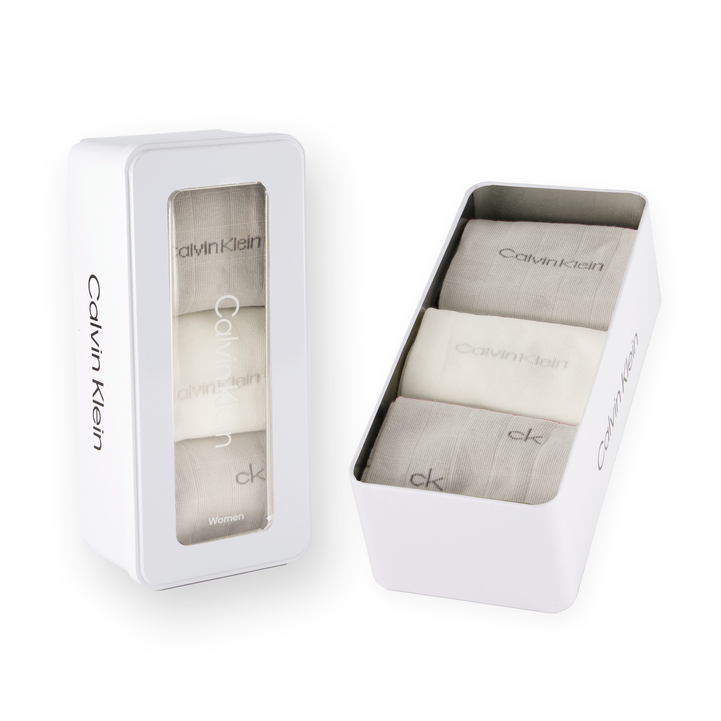 Calvin Klein Socken »CK WOMEN SOCK 3P GIFTBOX GRID AOP« 3er Pack, Geschenkbox