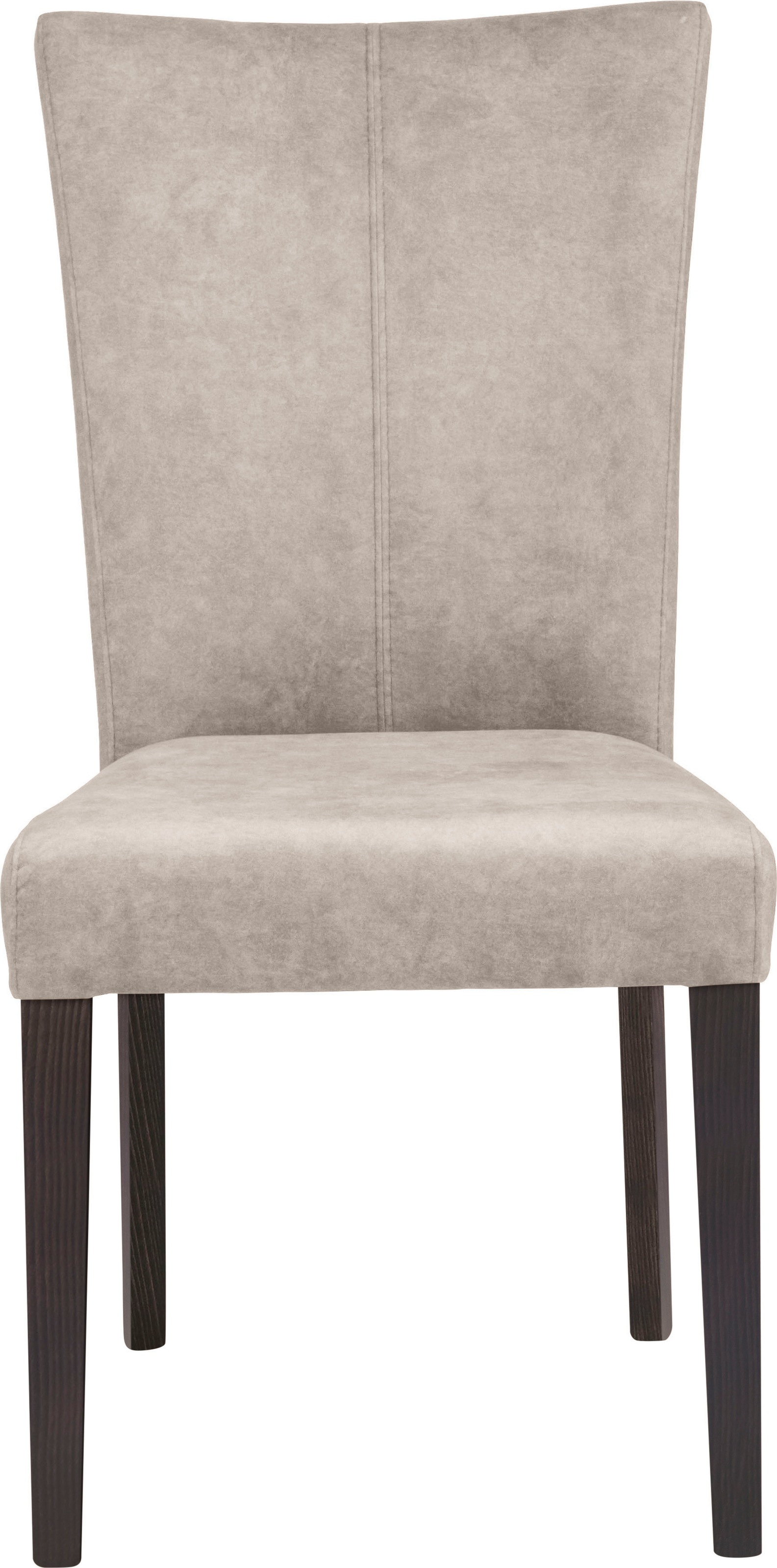Home affaire 4-Fussstuhl »Aspen«, (Set), 2 St., Samtvelours, Beine aus massiver Buche, wengefarben lackiert
