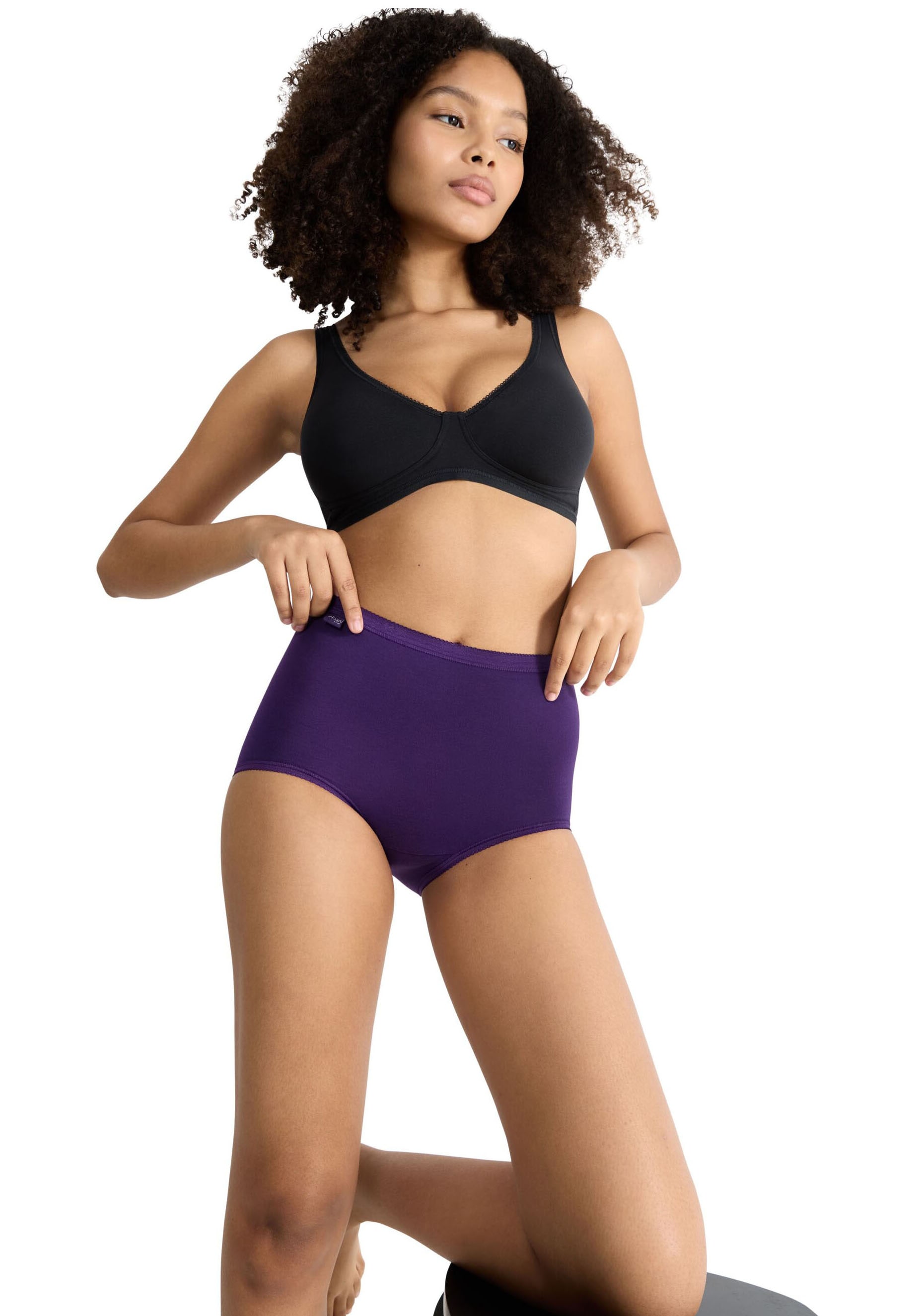 sloggi Slip »Basic+ Maxi C4P«, (4er Pack), perfekter Sitz