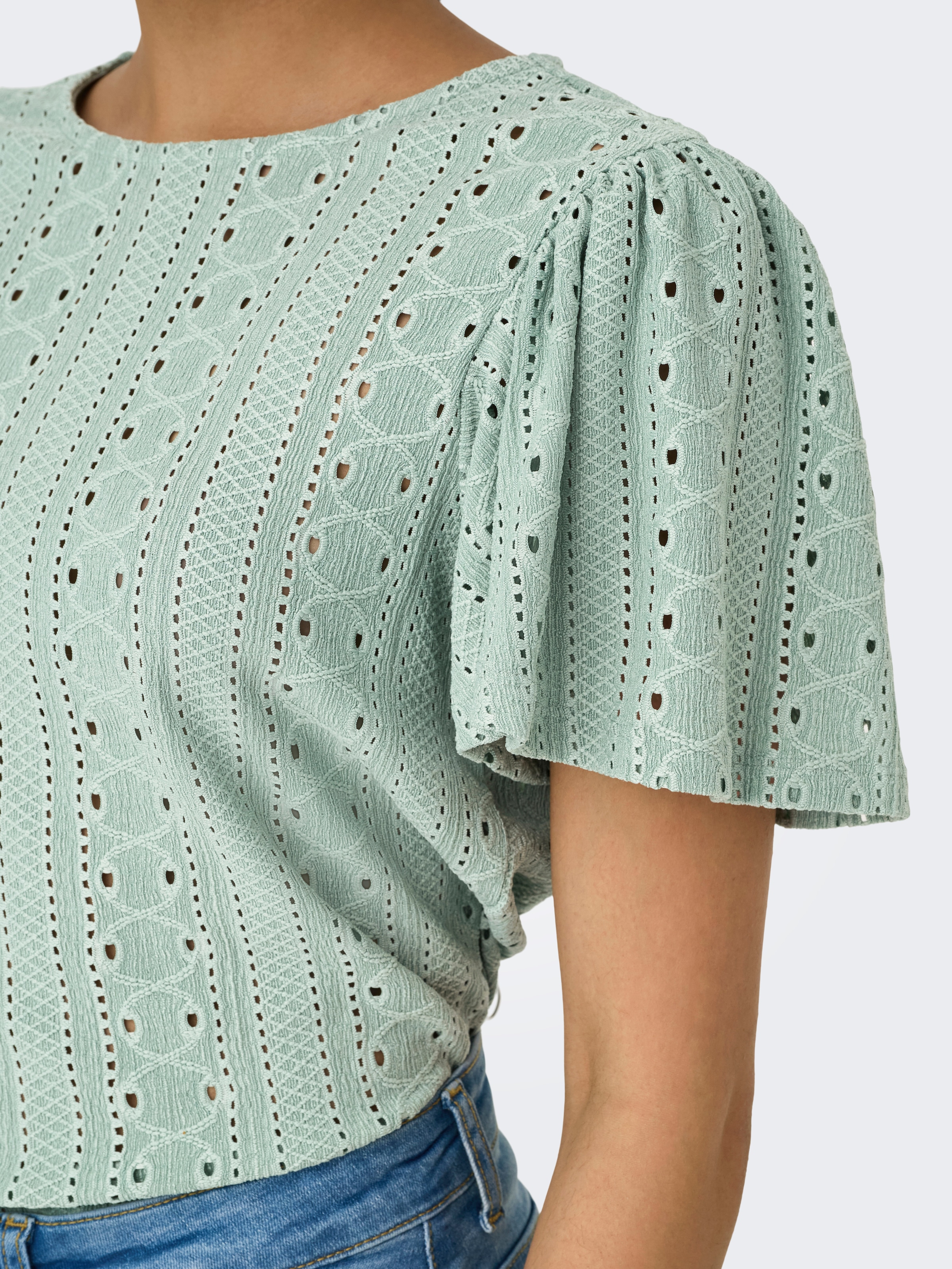 ONLY Kurzarmshirt »ONLRIVERSIDE S/S FLAIRED TOP JRS«