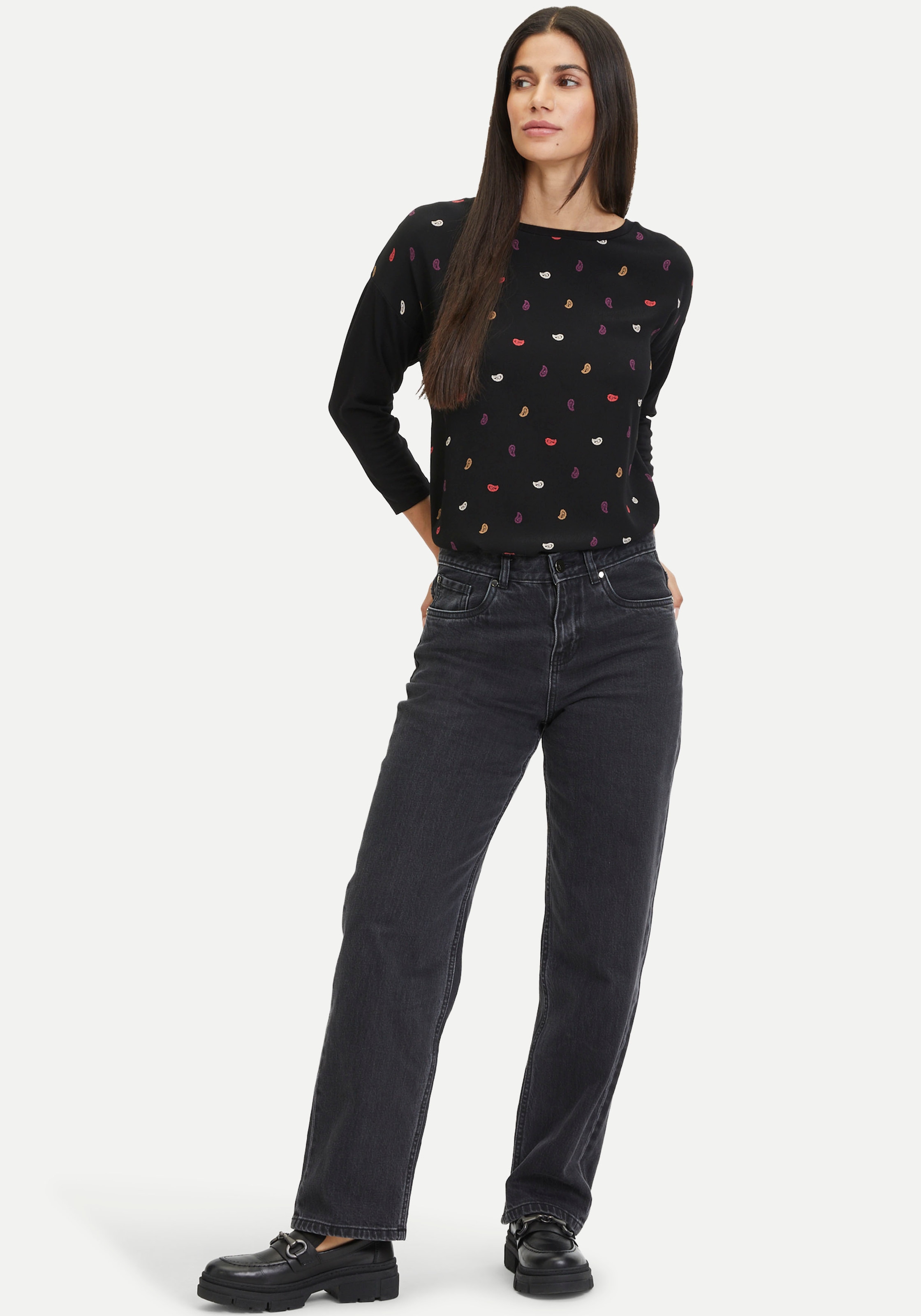 Tamaris 3/4-Arm-Shirt, mit Markenlabel von Tamaris - NEUE KOLLEKTION