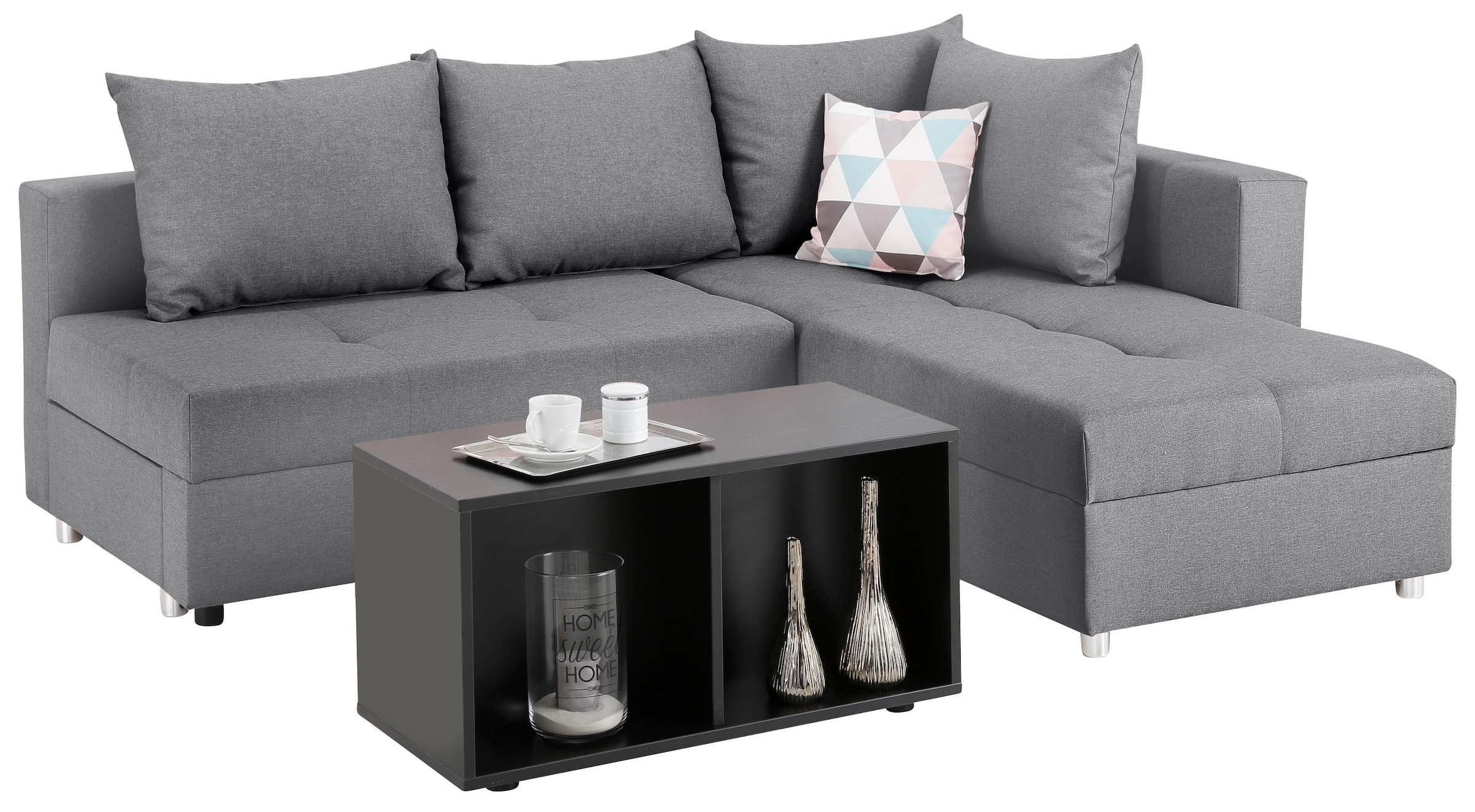 Home affaire Ecksofa Italia, mit Bettfunktion und Bettkasten