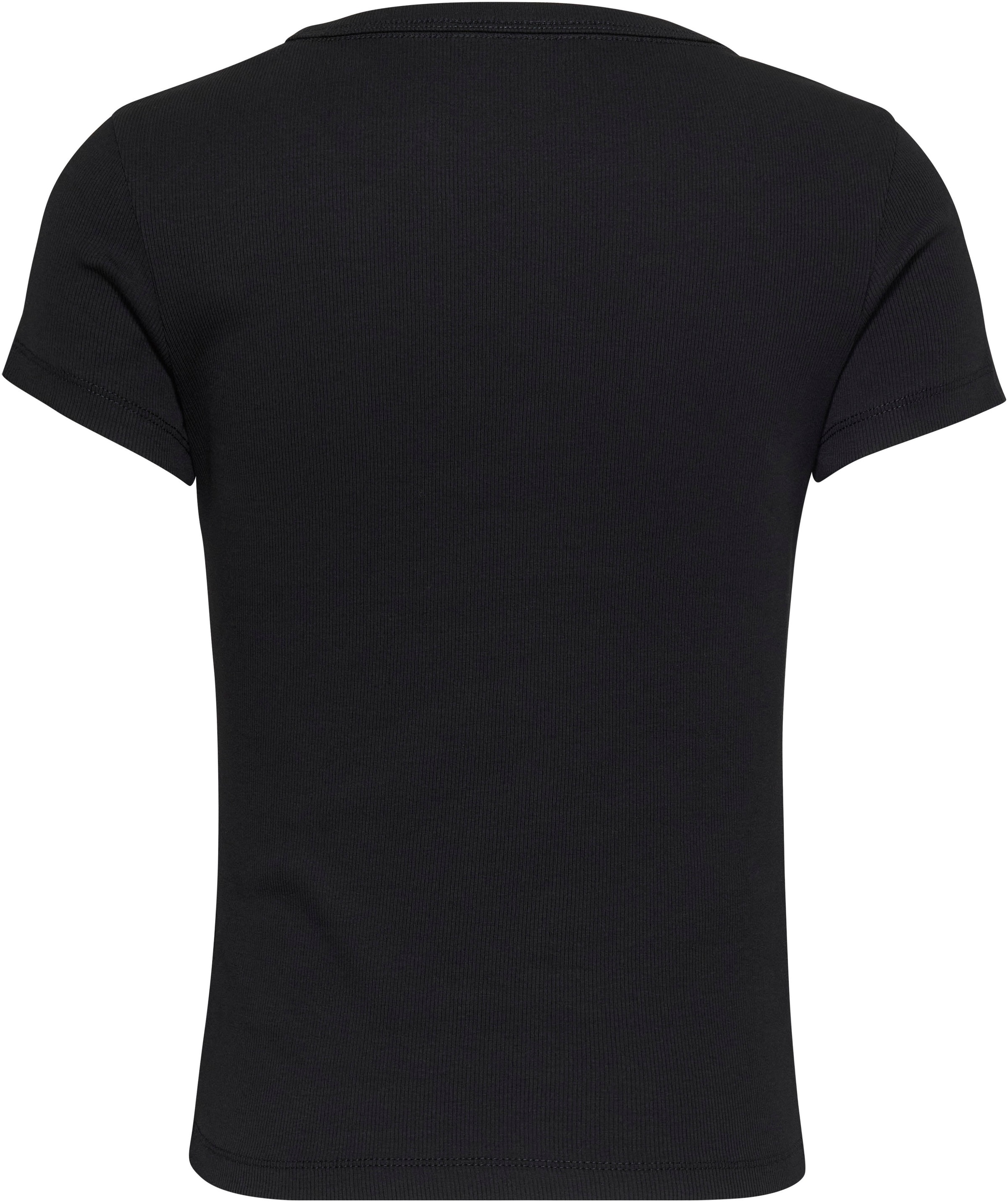 Tommy Jeans T-Shirt »TJW SLIM ESSENTIAL RIB V SS«, mit Logostickerei online  shoppen bei Jelmoli-Versand Schweiz